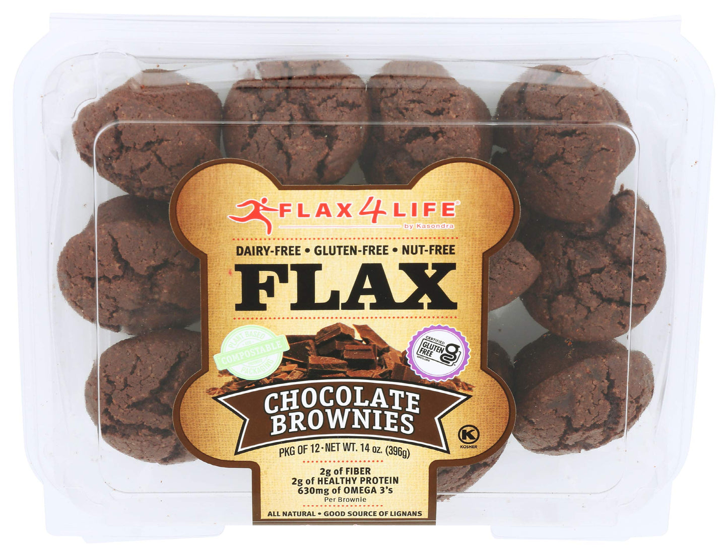 Flax4Life Gluten-Free Mini-Muffin, Chocolate, 14 oz