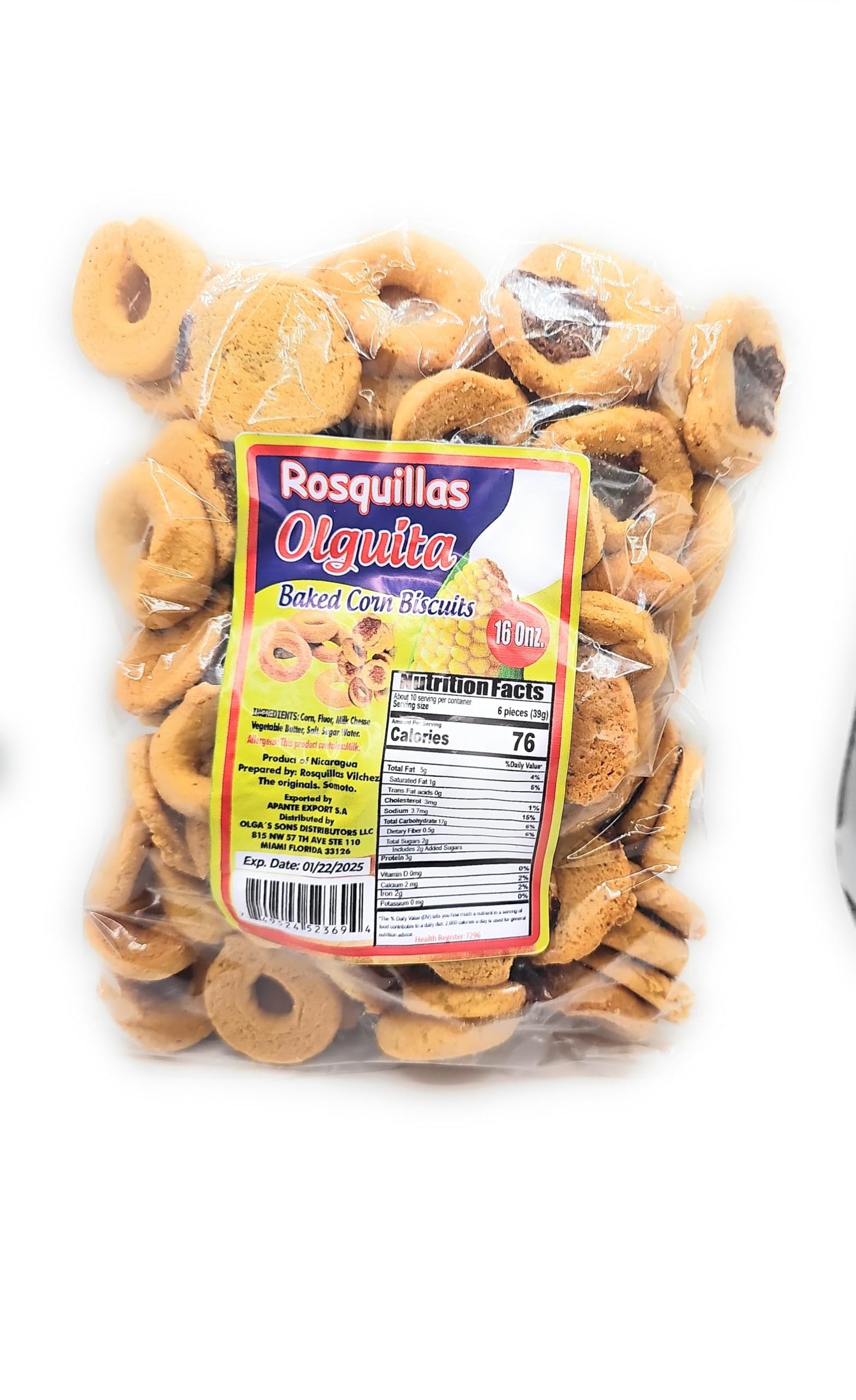 Olguita Rosquillas Somoteñas Nicaraguenses - Large 14 Oz Pack of 2