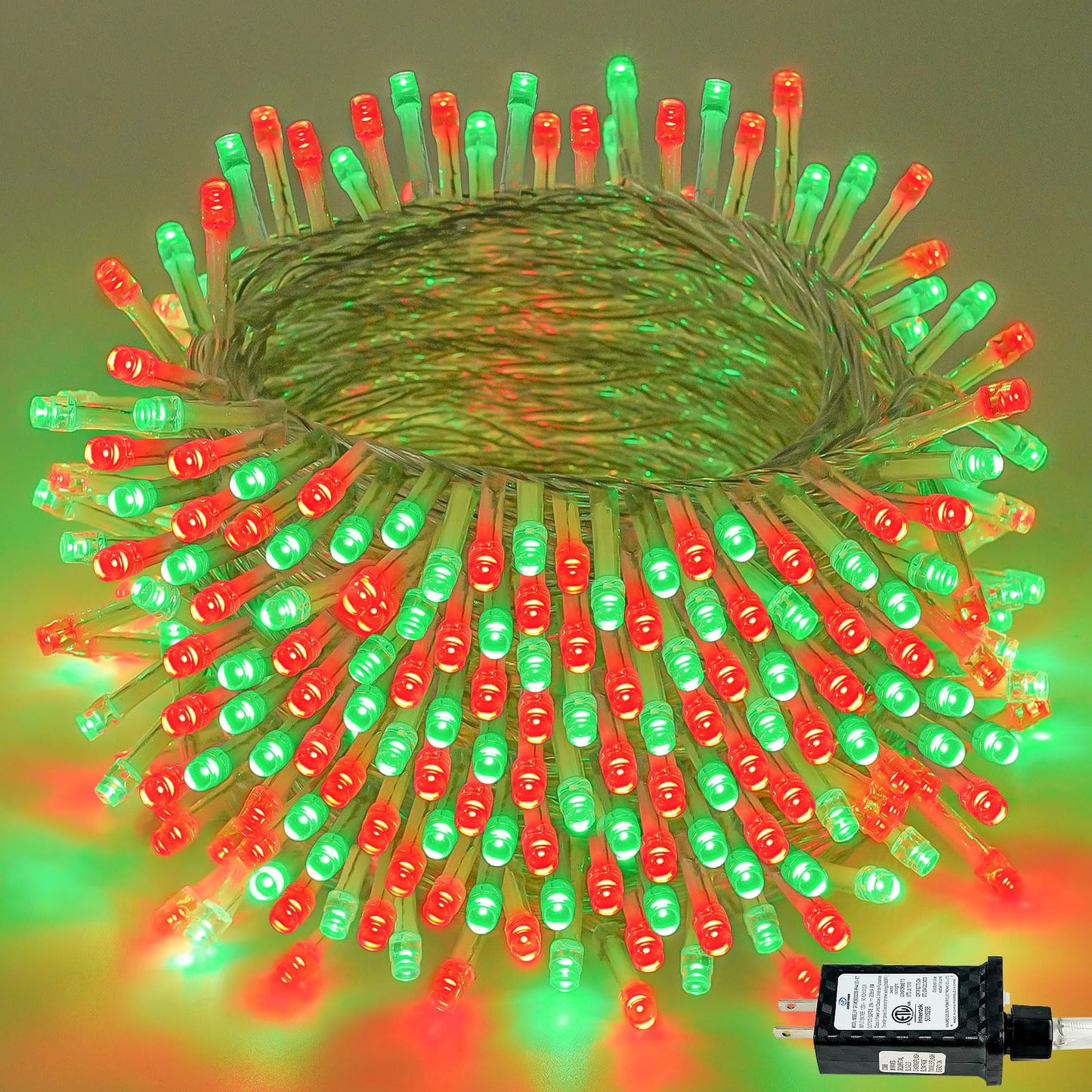 88Ft 240Led Extra-Long Connectable String Lights Indoor Outdoor Clear Wire  Red&Green Christmas String Lights  Plug In Twinkle Fairy Light With Timer For Wedding Patio Tree Yard Christmas Decorations
