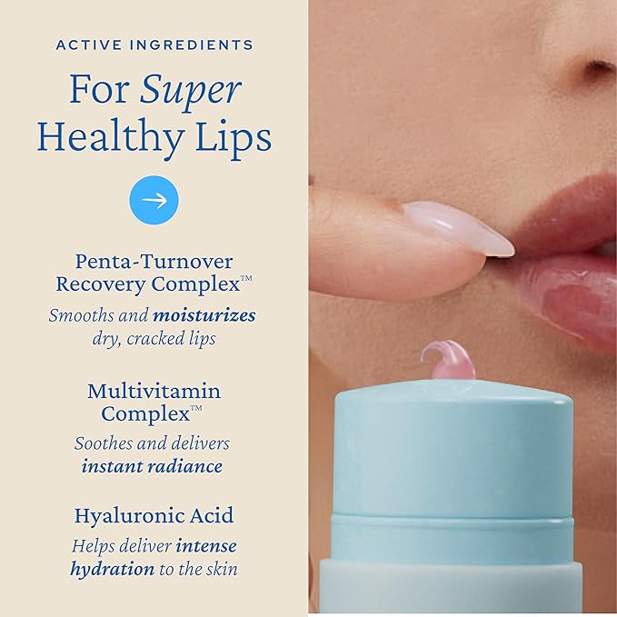belif Super Knights Lipcerin - Plumping Lip Butter Balm with Hyaluronic Acid & Vitamin C | Hydrating Korean Lip Care for Teens & Women | Smooths Texture & Strengthens Barrier | Ideal Gift