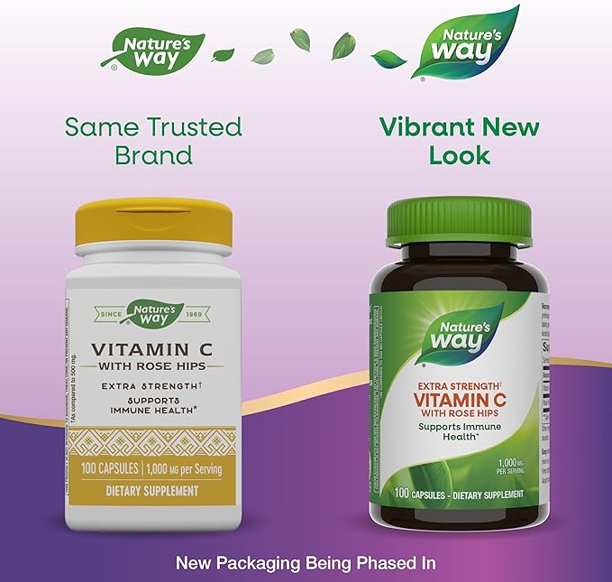 Nature's Way Vitamin C with Rose Hips Extra Strength; 1000 mg per Serving