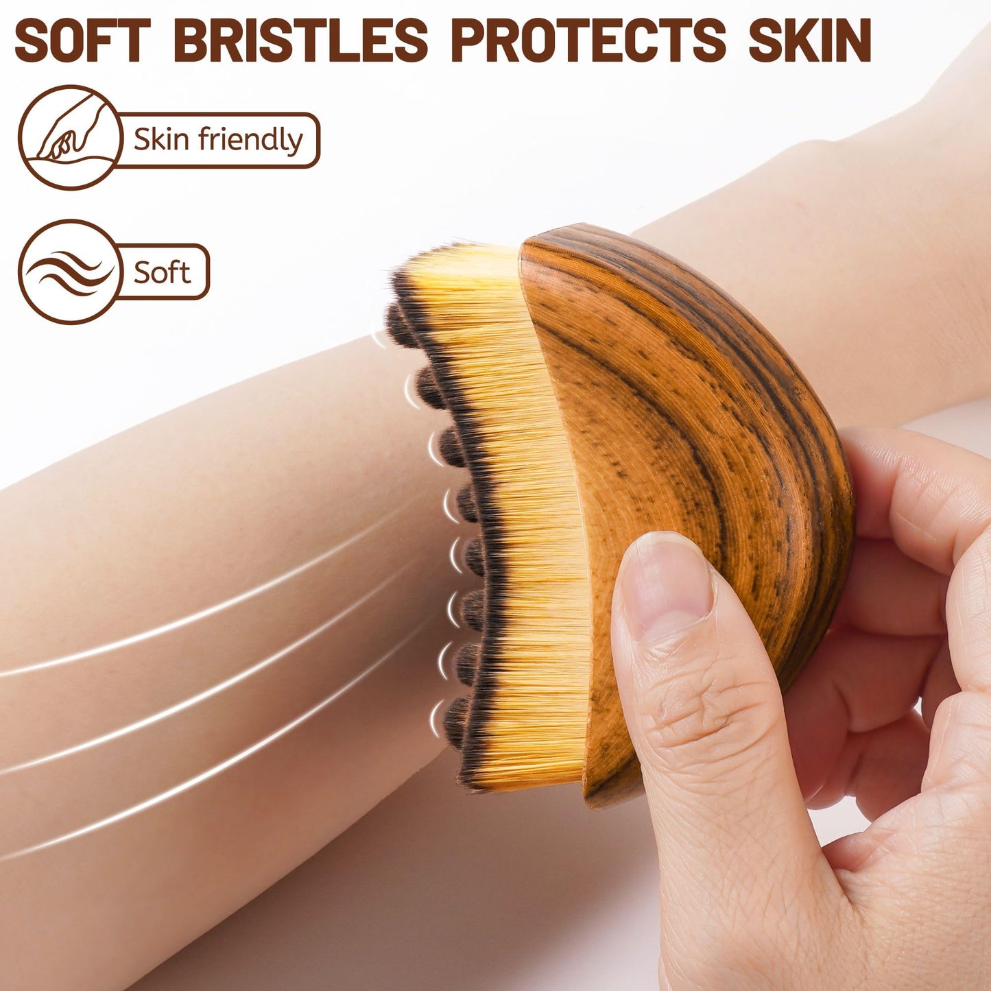 New Lymphatic Contour Face Brush, Lymphatic Drainage Massager for Chin & Neck,Ultra-Soft Bristles Suitable for All Skin Types,Po