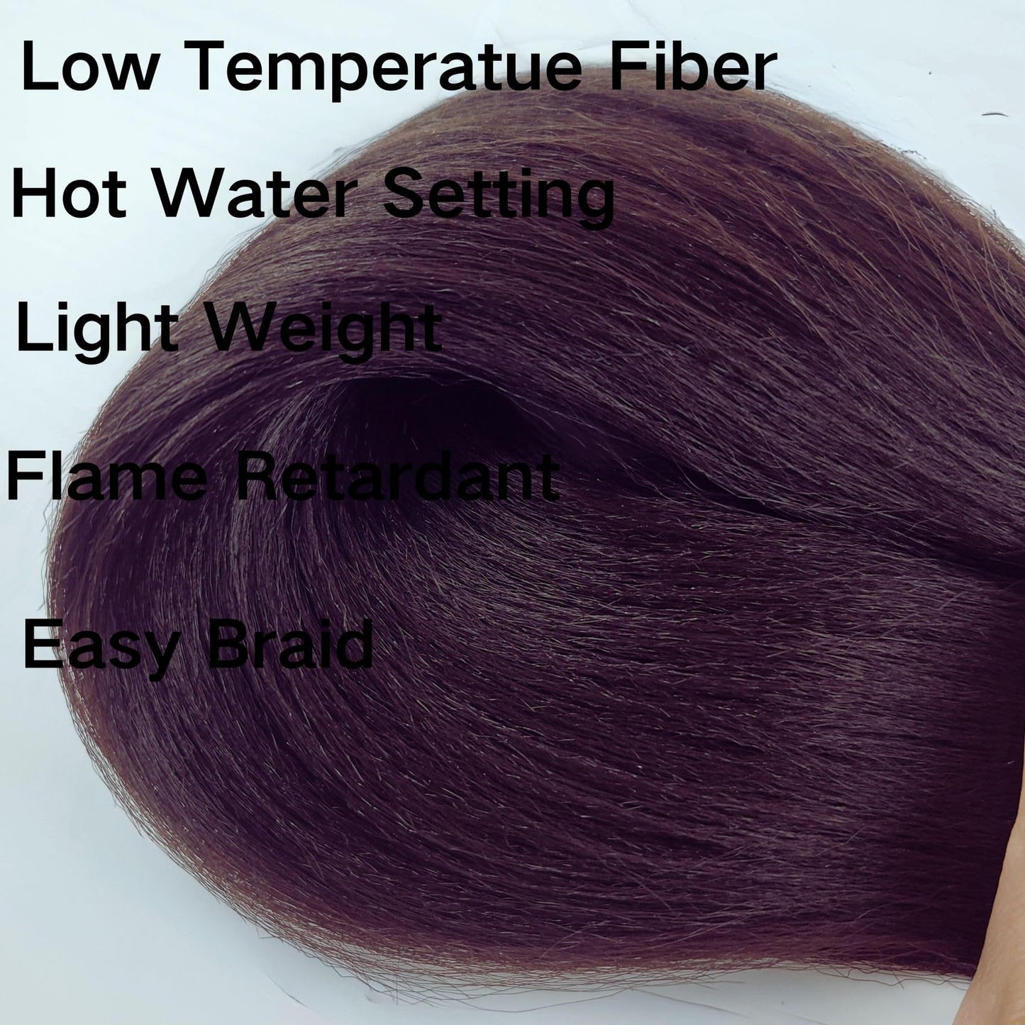 Kids Braiding Hair Pre stretched Color 2 Braiding Hair for Kids Girls 16 inch