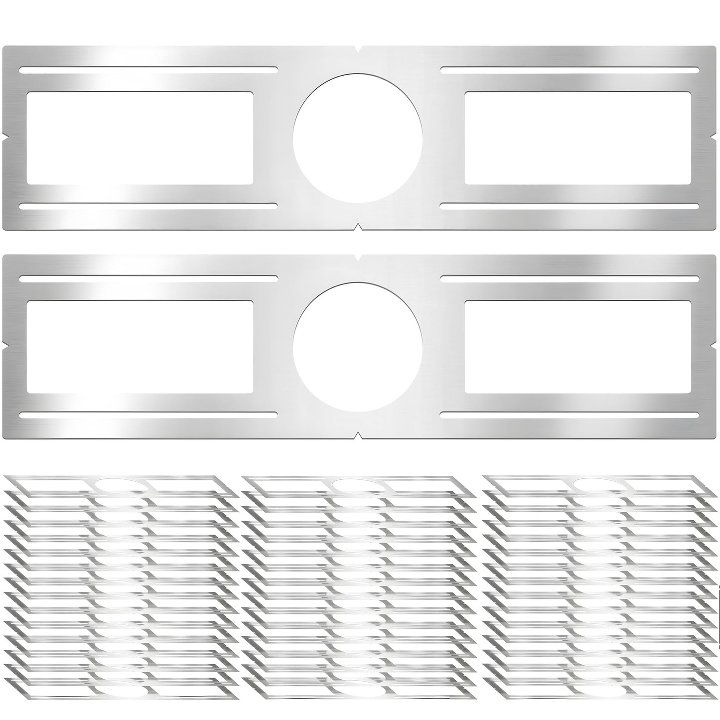 New Construction Mounting Plate  4 Inch  Led Recessed Lighting Housing Kits  Flat Steel Rough In Bracket Fixture For Led Light Bar  12Pc Shallow Recessed Lighting Housing Plate