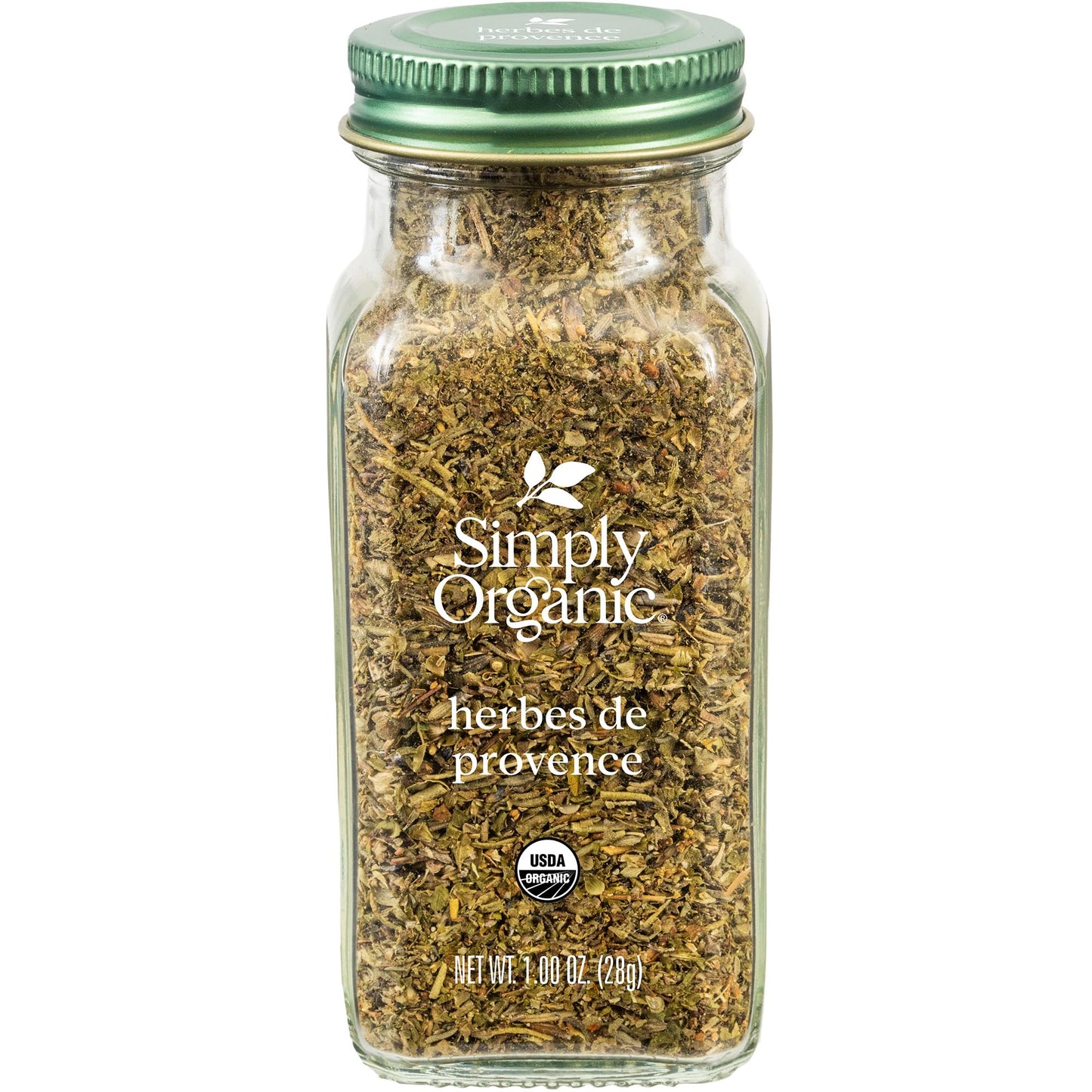 Simply Organic Herbs De Provence, 1-Ounce Jar, French Blend of Aromatic Savory, Thyme, Rosemary, Basil Tarragon & Lavender