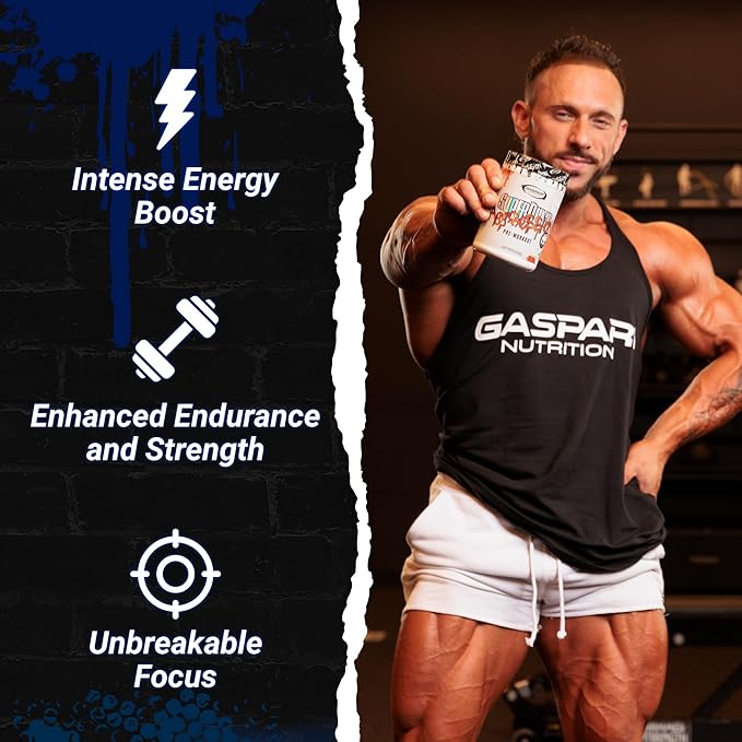 Gaspari Nutrition SuperPump Aggression Pre-Workout: Energy, Focus, Endurance and Recovery, with Creatine and Caffeine (25 Servings, Italian Ice)