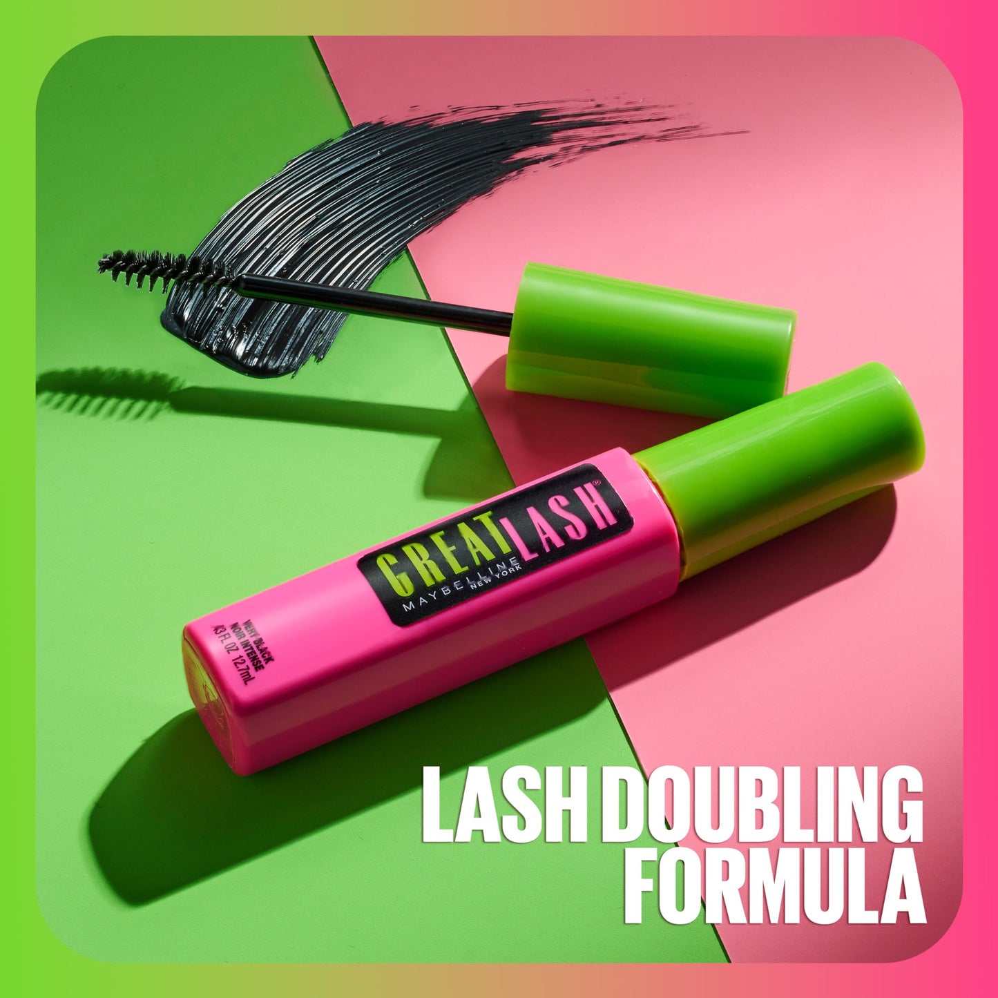 Maybelline Great Lash Lots of Lashes Washable Mascara, Brownish Black 0.43 oz