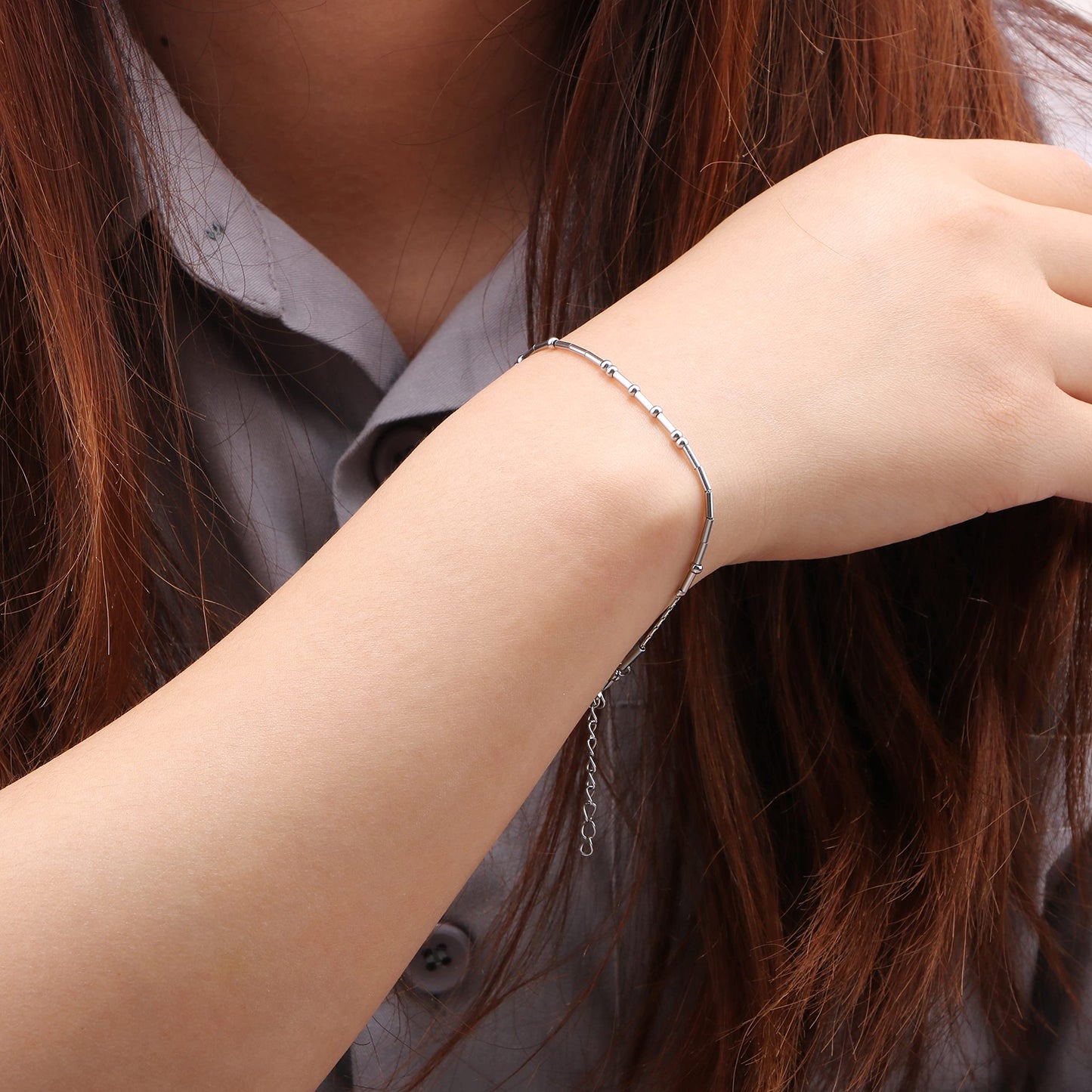 JoycuFF Soul Sister Funny Gifts Morse Code Bracelets for Women Best Friend Sister Birthday Christmas Stianless Steel Graduation