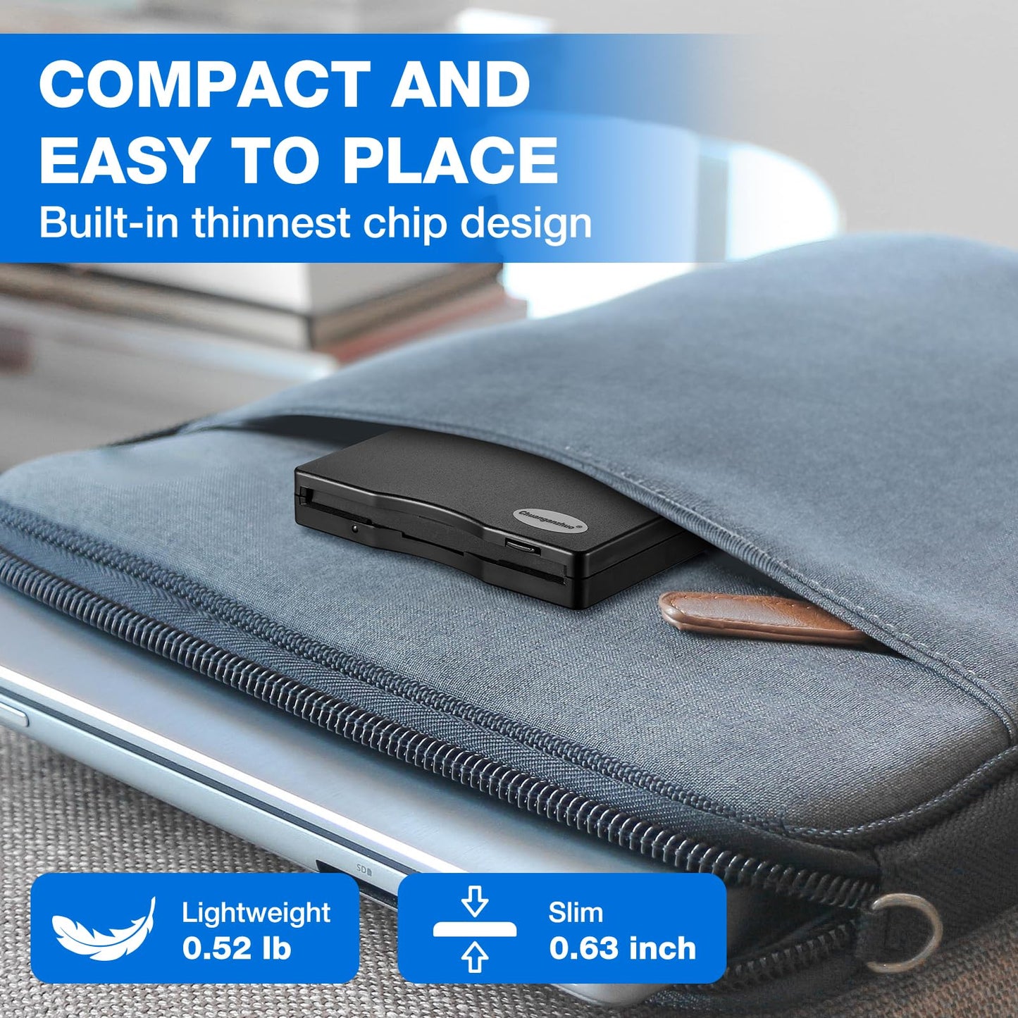 Floppy Disk Reader, 3.5 Inch 1.44Mb External Usb Type A/C Floppy Disk Drive For Pc, Laptop And Desktop Compatible With Windows 1