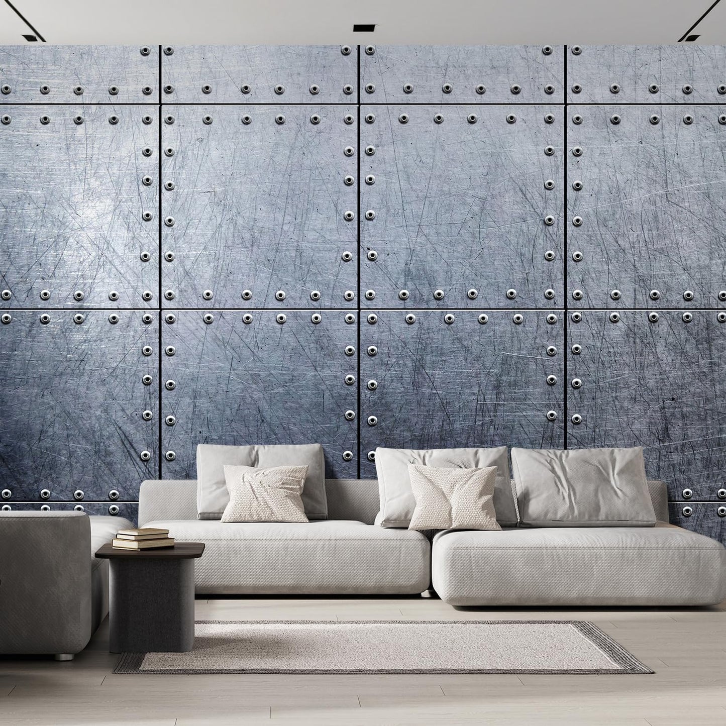 wall26 Metal Wallpaper Background Canvas Art Wall Decor - 132x144 inches