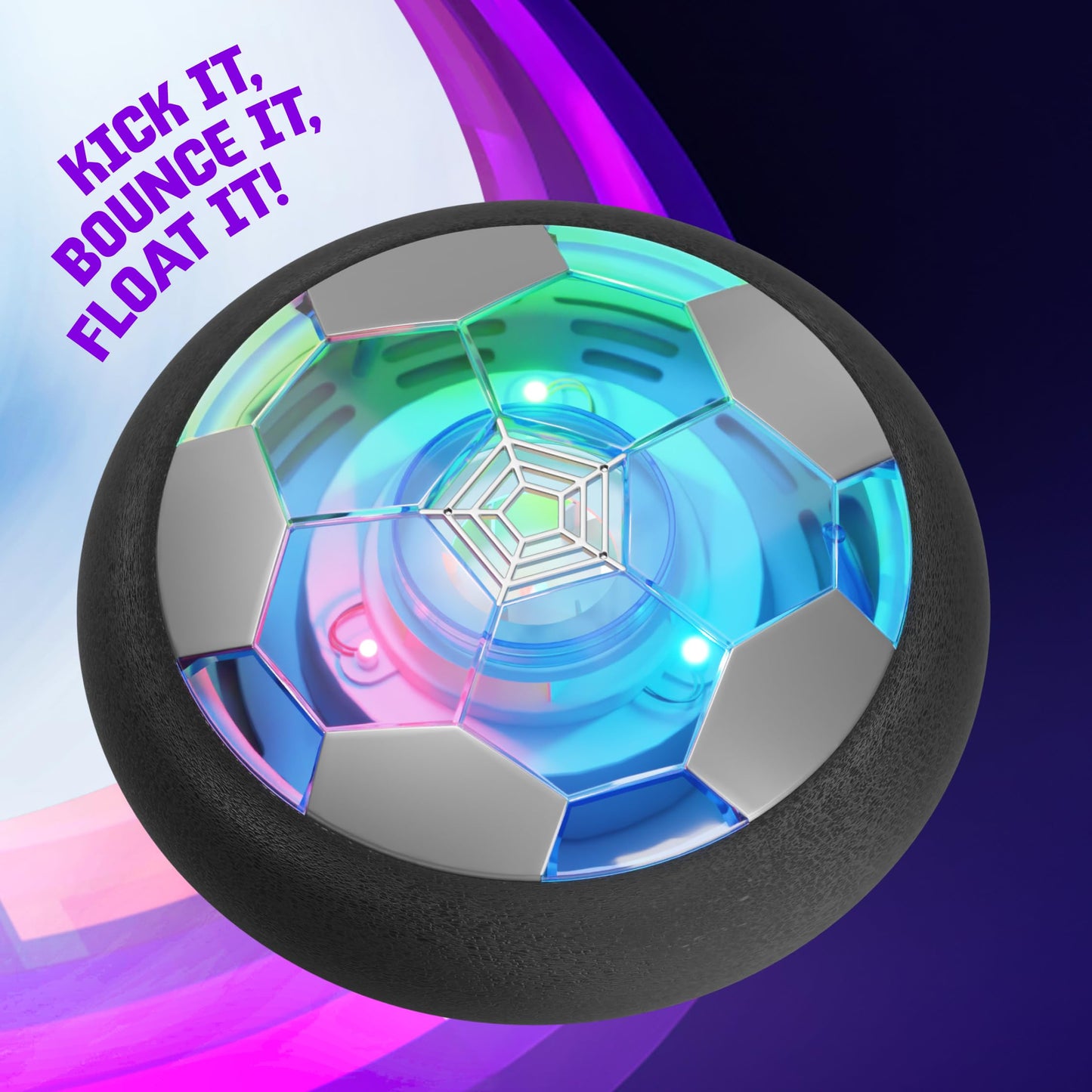Hover Soccer Ball for Kids - Boy Birthday Gifts - Indoor Toy Games Gift for Boys Age 6, 7, 8, 9, 10, 11, 12 Year Old - Light-Up Toys Game for Kid - 6-8, 8-12 - Gift for 8 Year Olds (Single)