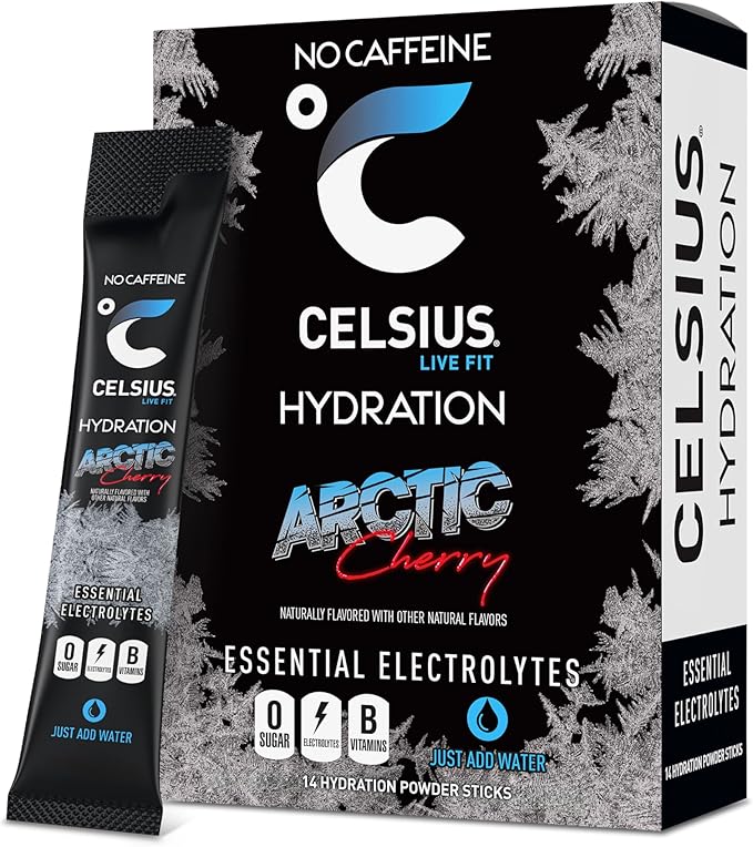CELSIUS HYDRATION™ Arctic Cherry, Sugar Free Electrolyte Hydration Drink Mix (Pack of 14)