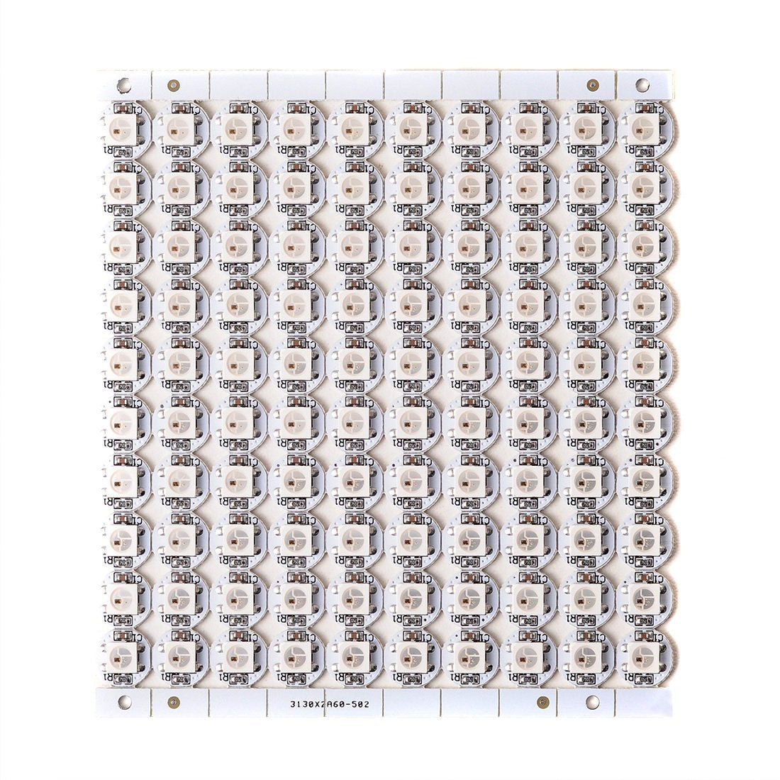 Btf-Lighting Ws2812B Rgb Led Pixel Module - 100Pcs 5050Smd, Individually Addressable, White Pcb, Dc5V For Arduino