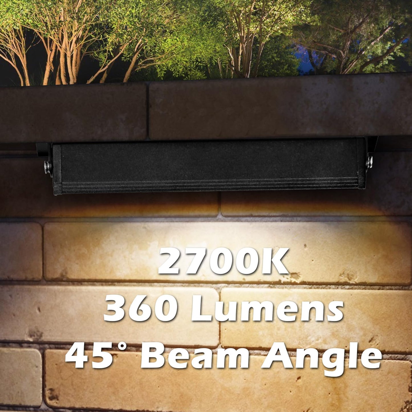 Modern 7Inch 3W Hardscape Lighting 2700K Soft White Retaining Wall Lights 12V Ac/Dc Low Voltage Landscape Paver Lights Ip65 Waterproof Outdoor Step Light 50 000 Hours Lifespan 12 Packs