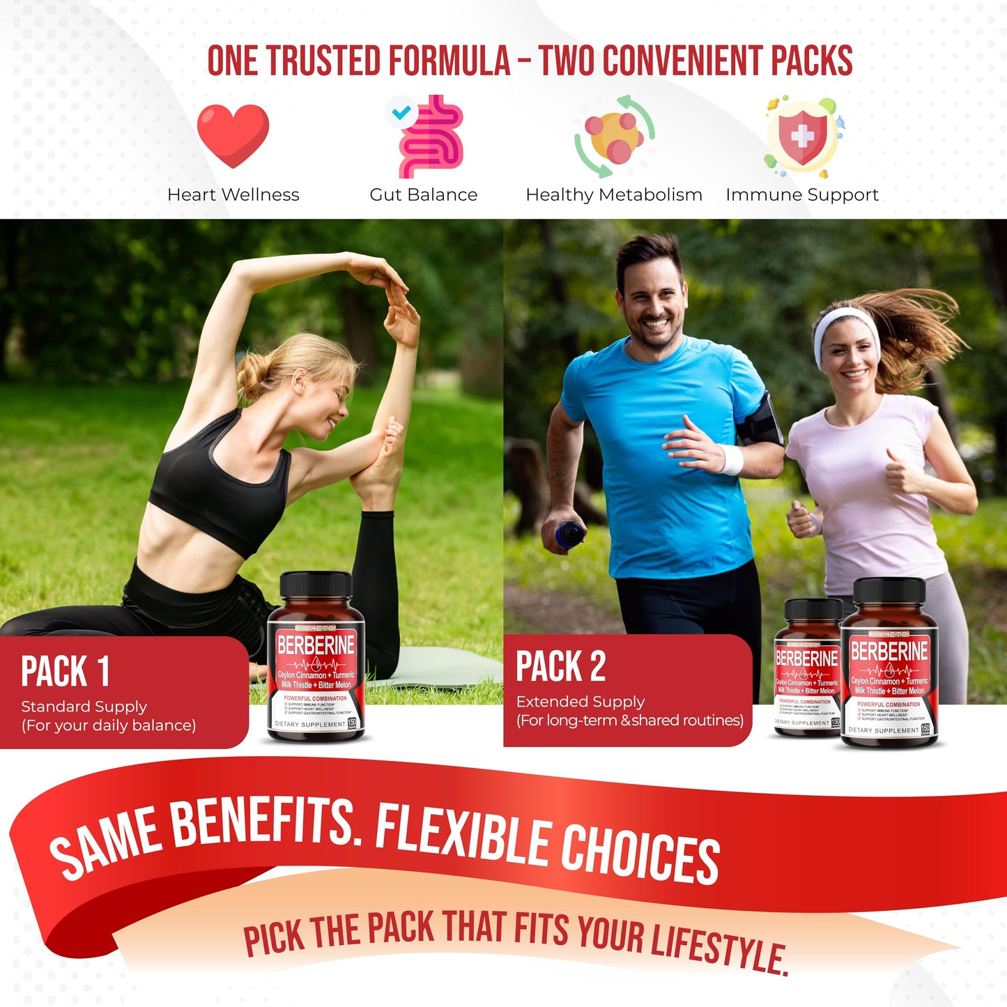Berberine Supplement - Enhanced with Ceylon Cinnamon, Turmeric, Milk Thistle, Bitter Melon for Digestion, Immunity & Weight Managament Support (150 Count (Pack of 2))