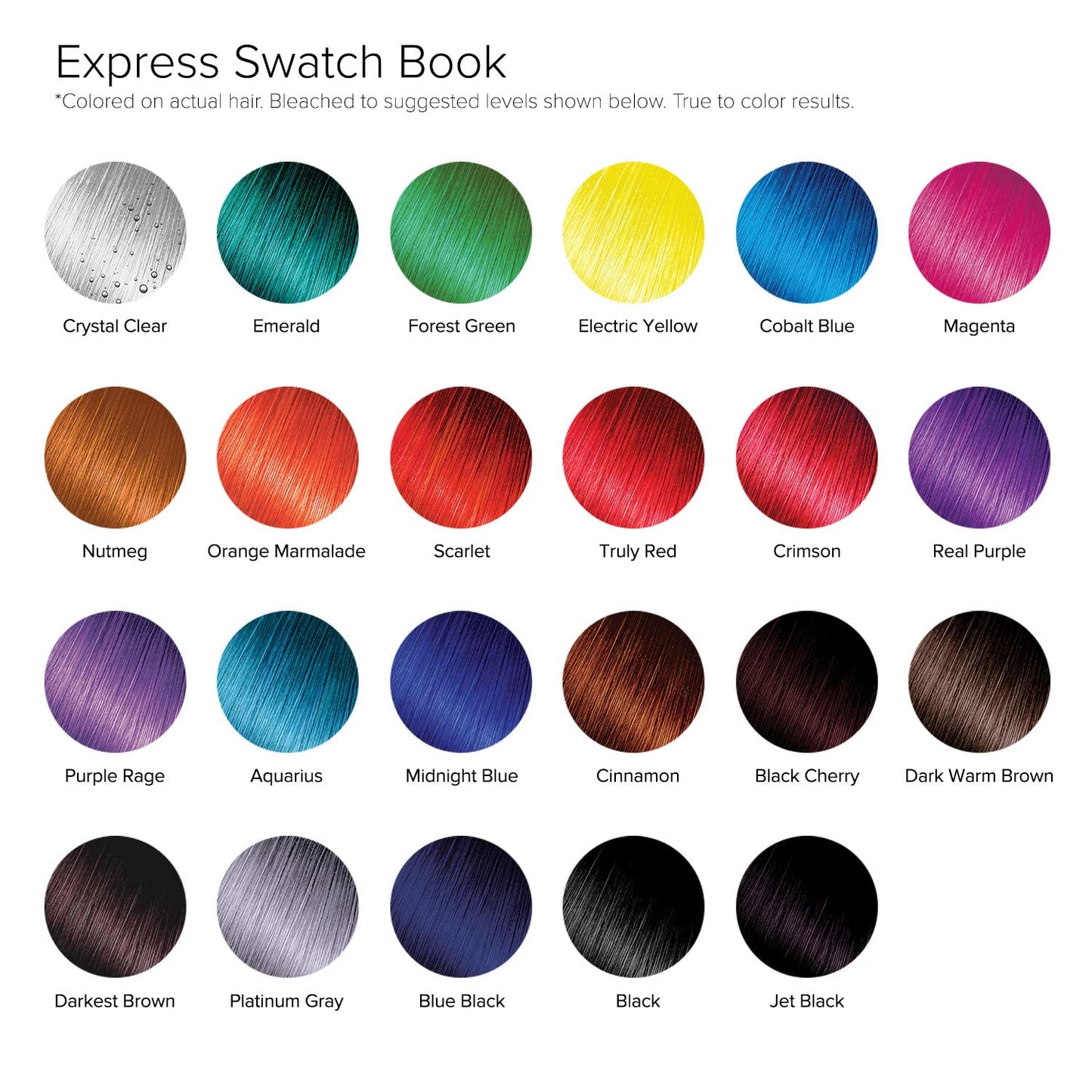 Kiss Express Semi-Permanent Hair Color - Vivid, Highly Pigmented Dye for Vibrant Hair, Gentle Formula, Gray Coverage, pH Balance