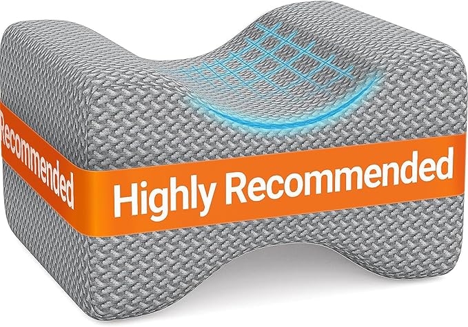 BlissTrends Memory Foam Knee Pillow, Knee Pillow for Side Sleepers, Leg Pillows for Sleeping Blood Circulation, Elevation ...
