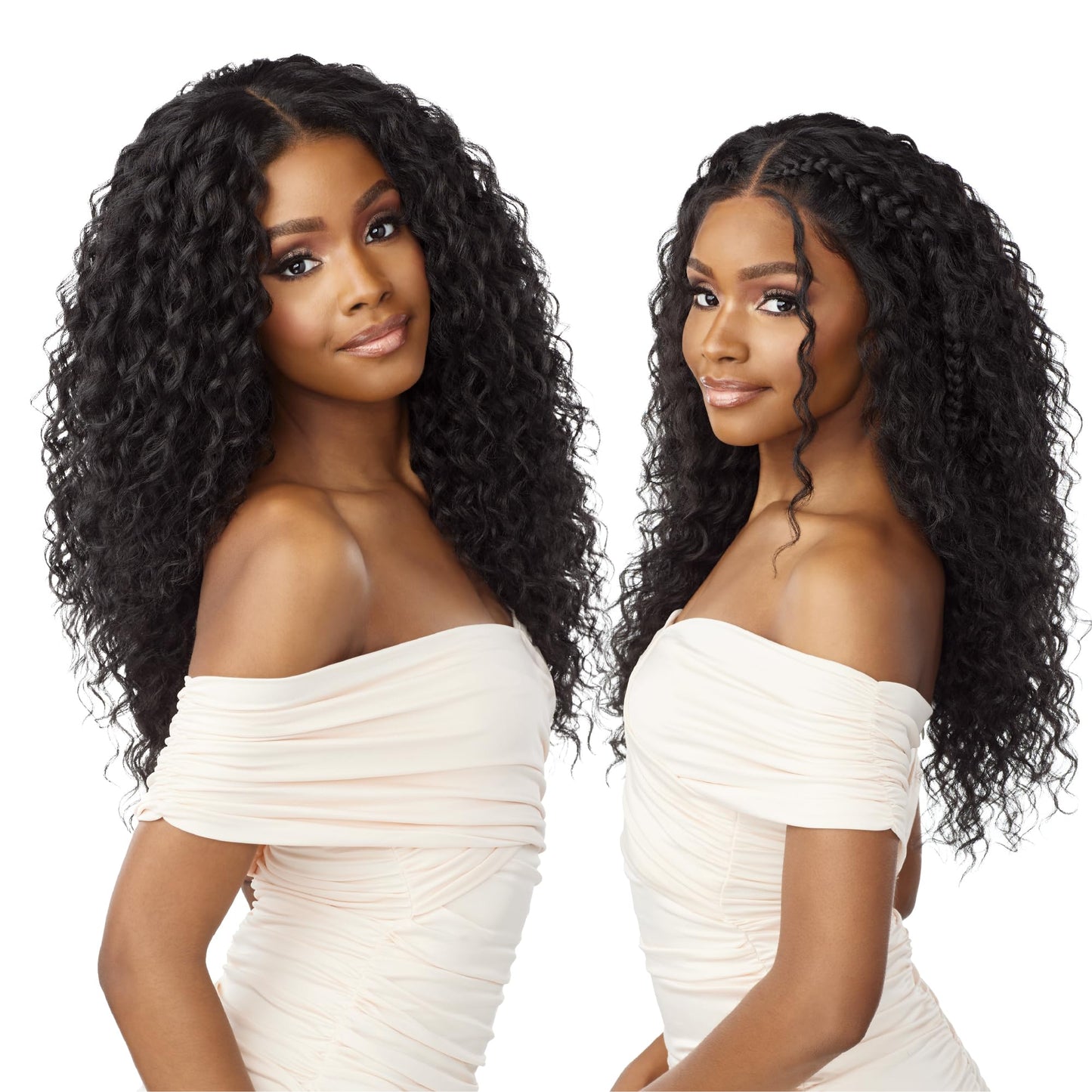Sensationnel What Lace 13X6 Wigs - Perla Lacefrontal Hand Tied Glueless Synthetic With Natural Density Preplucked Hairline (1B O