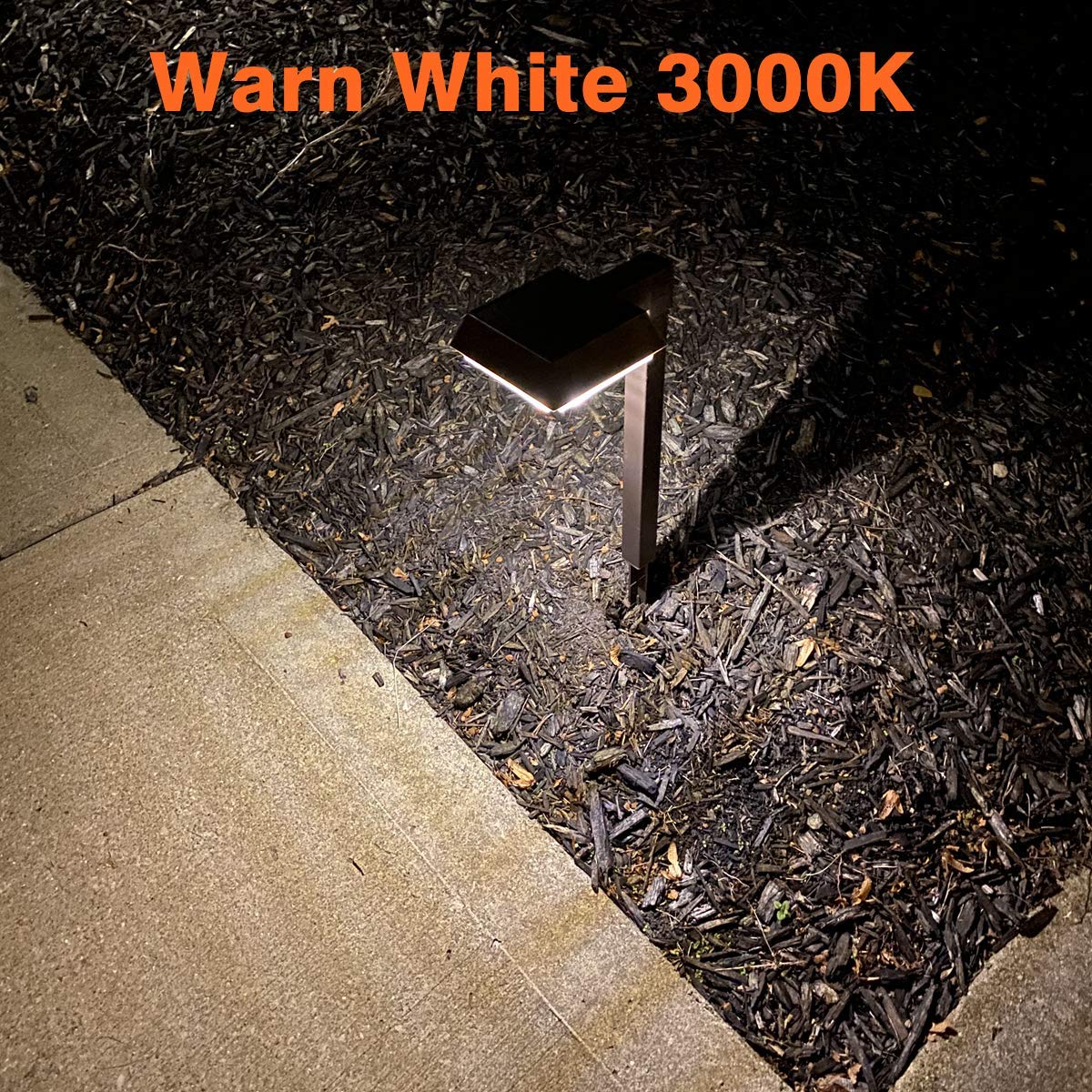 Bobcat Solar Pathway LED Lights Super Bright 300 lumens with 2-in-1 Warm White and Daylight Modes, Dark Brown Solar Lights Outdoor Waterproof for Path, Sidewalk, Driveway or Walk Way Light(4 Pack)