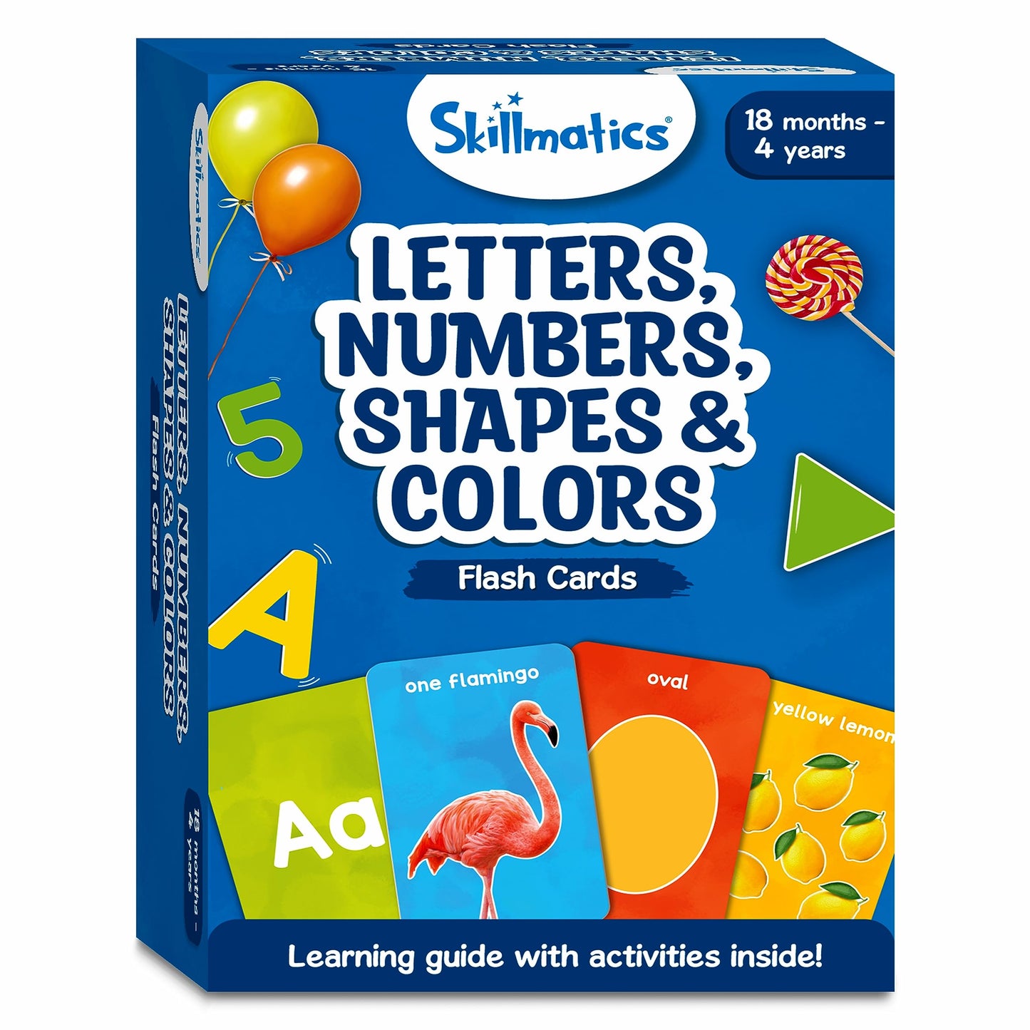 Skillmatics Thick Flash Cards for Toddlers - Letters, Numbers, Shapes & Colors, Montessori Toys, Preschool Learning Activities, Learning Aids, Gifts for Kids Ages 1, 2, 3, 4 Years