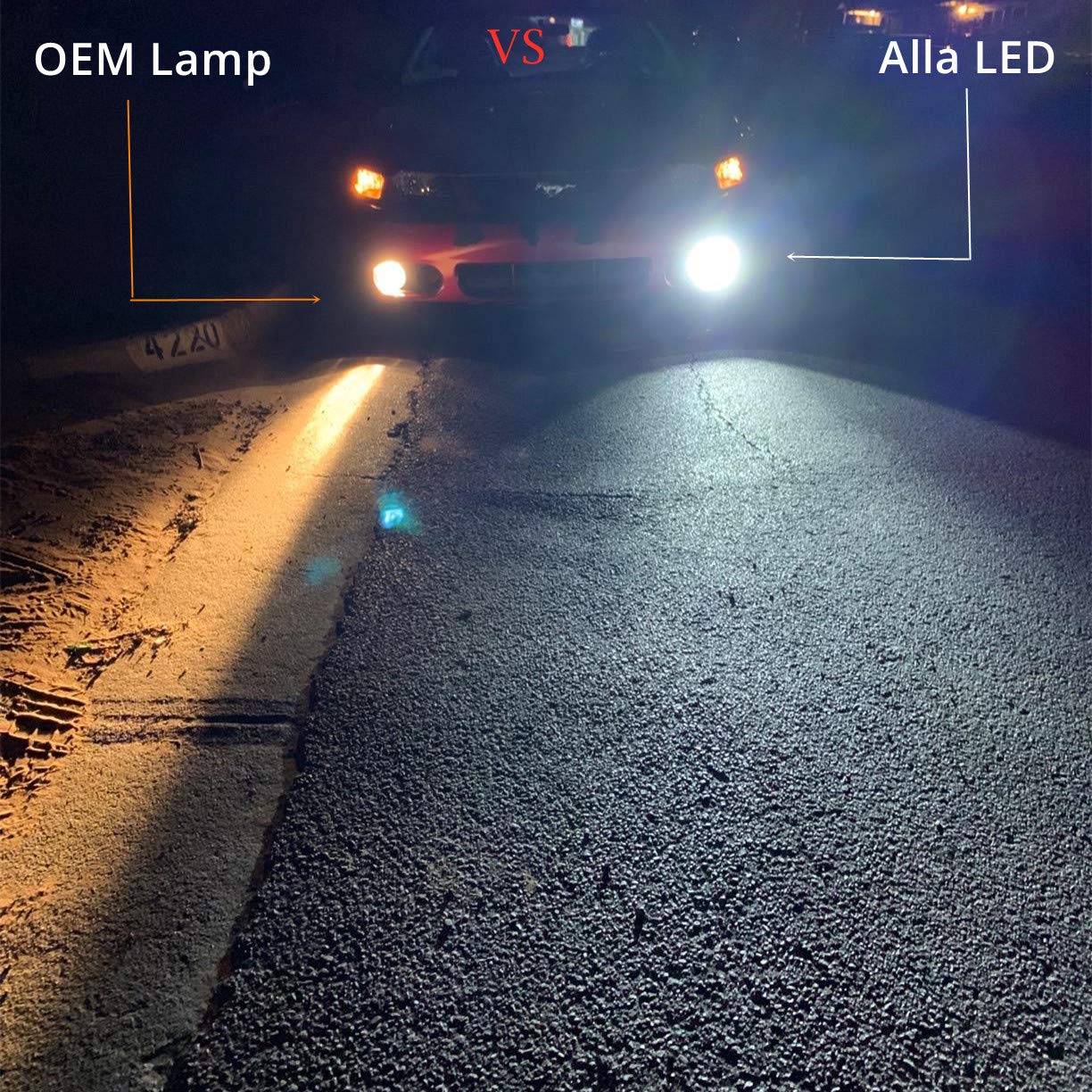 Alla Lighting 5200 Lumens 12278 Psx26W Canbus Led Bulbs  6500K Xenon White Fog Lights H28W 12278 C1 12V Replacement Xtreme Super Bright Upgrade