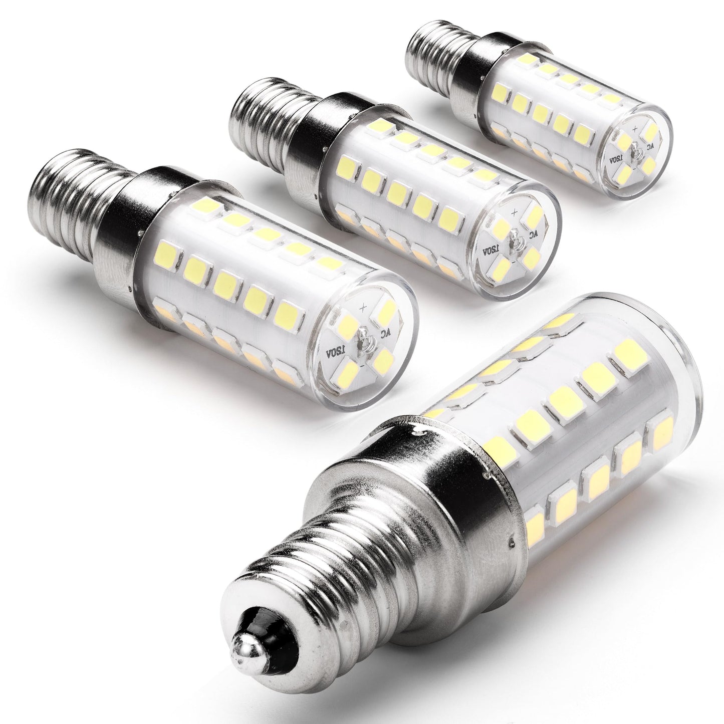 Heifymi E12 40 Watt Equivalent Led Bulbs 6000K Daylight White 450Lm 4W 120V Led Candelabra Bulb With T6 C7 E12 Small Base For Wall Sconces Pendant Chandelier Ceiling Fan Lighting  Non-Dimmable  4 Pack