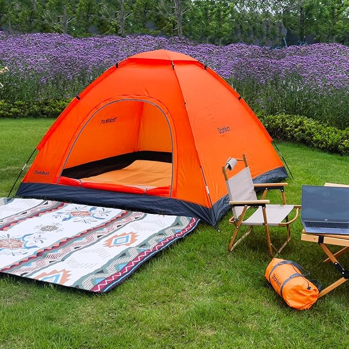 Backpacking Camping Tent Lightweight Portable Waterproof with Carrying Bag for Outdoor Summer Beach