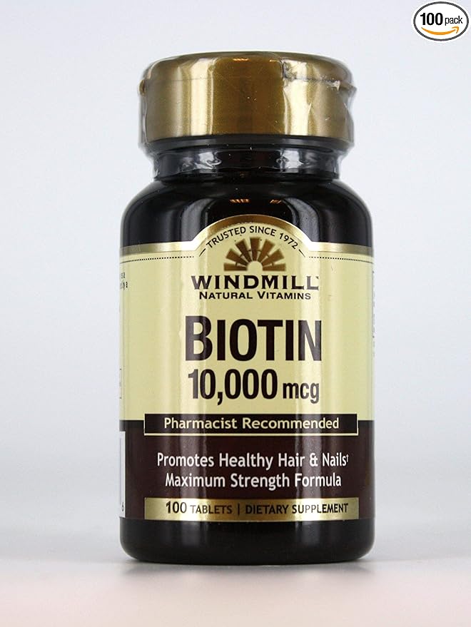 Biotin 10,000 mcg - 100 Tablets