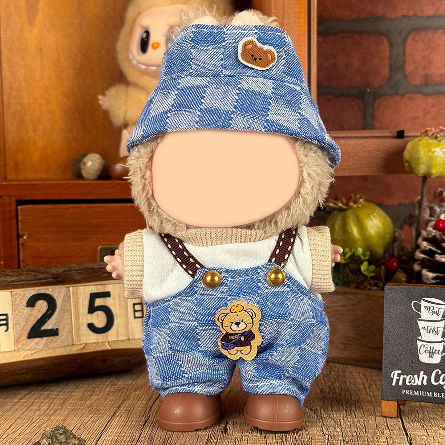 6 Pack Doll Clothes for 17 cm Doll, Exquisite Luxury Designer Outfits with Hats & Accessories, Cute Doll Clothing Set Suitable for Dress up Unique Style (No Dolls)