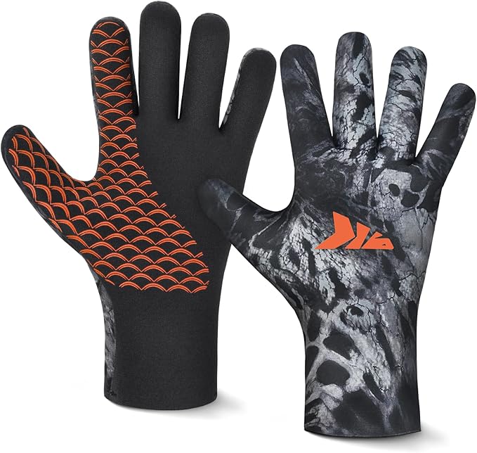 KastKing IceRiver Fishing Gloves, 100% Waterproof Gloves for Men & Women, Cold Weather Fishing & Outdoor Sports, Ideal for...