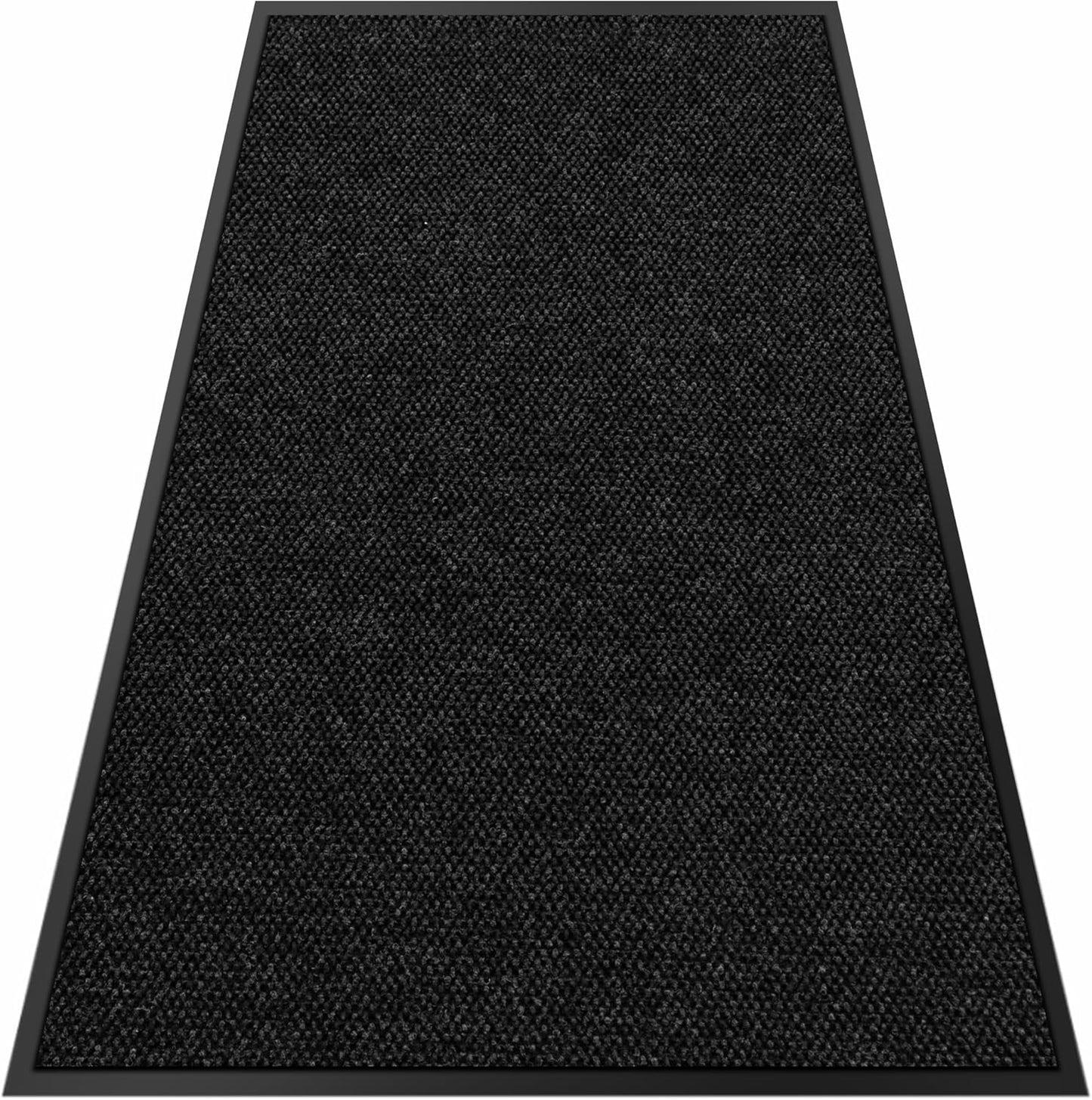4′ x 10′ Front Door Mat Indoor Outdoor Entrance, Commercial Floor Mat Heavy Duty Dirt Trapper Entryway Doormat, Custom Size Non Slip Rubber Backing Welcome mat, Door Mat for High Traffic Area