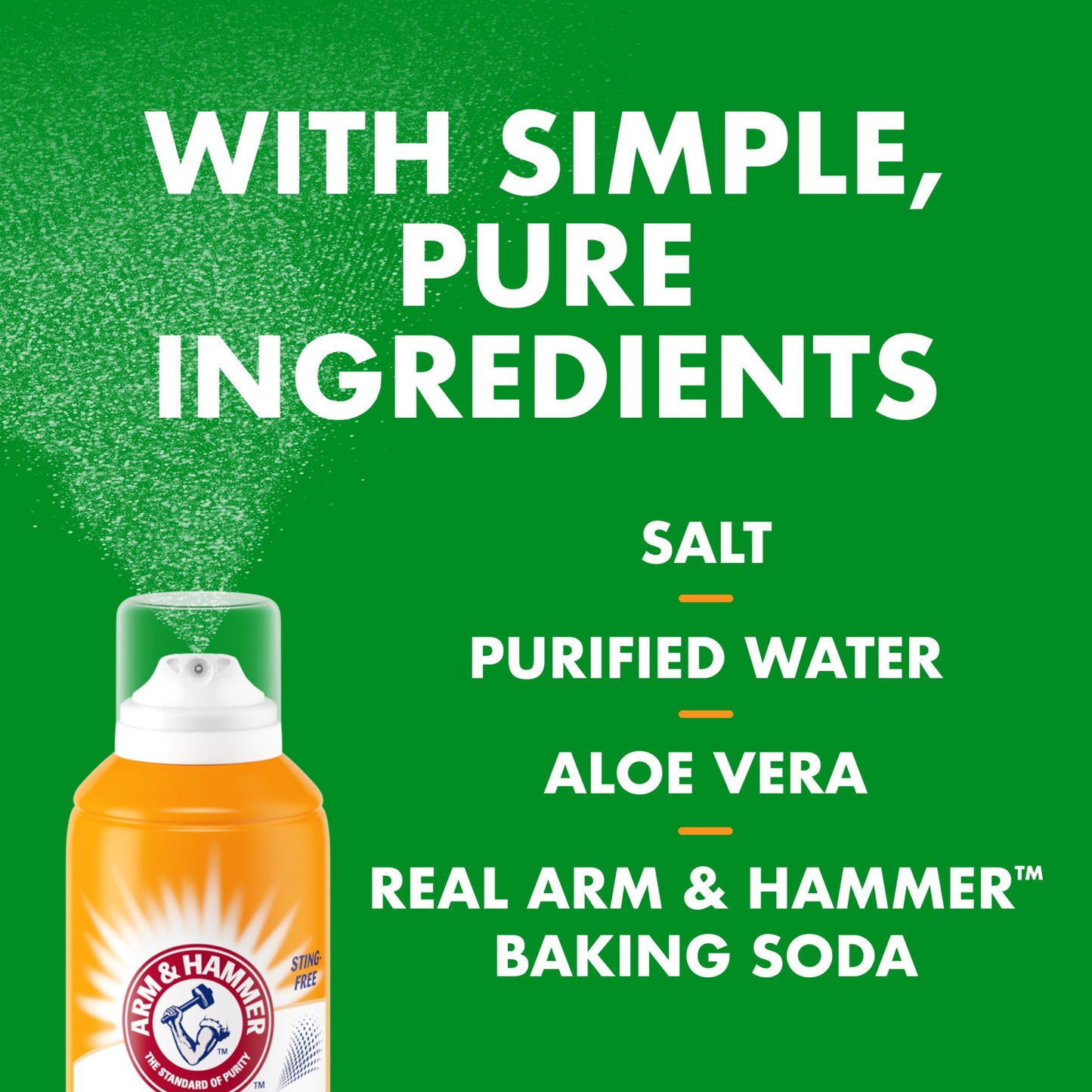 ARM & HAMMER Simply Saline Wound Care 3-in-1, Antiseptic First Aid Spray with Aloe to Help Prevent Infection, Sting-Free Saline for Wound Irrigation and Cleaning, Soothe Wounds with Aloe, 7.4 oz, 2pk