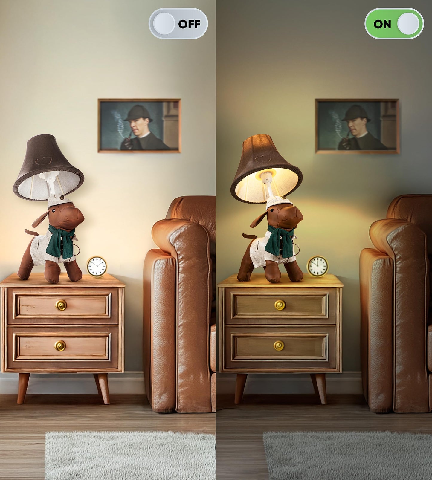 Dog Kids Lamp For Boys Bedroom - 20  Animal Lamp For Kids Room - Cute Christmas Gifts  Birthday Gifts For All Ages: Toddler Girls  Children  Grandkids 3 4 5 And Up Years Old  Sister Brother  Sibling