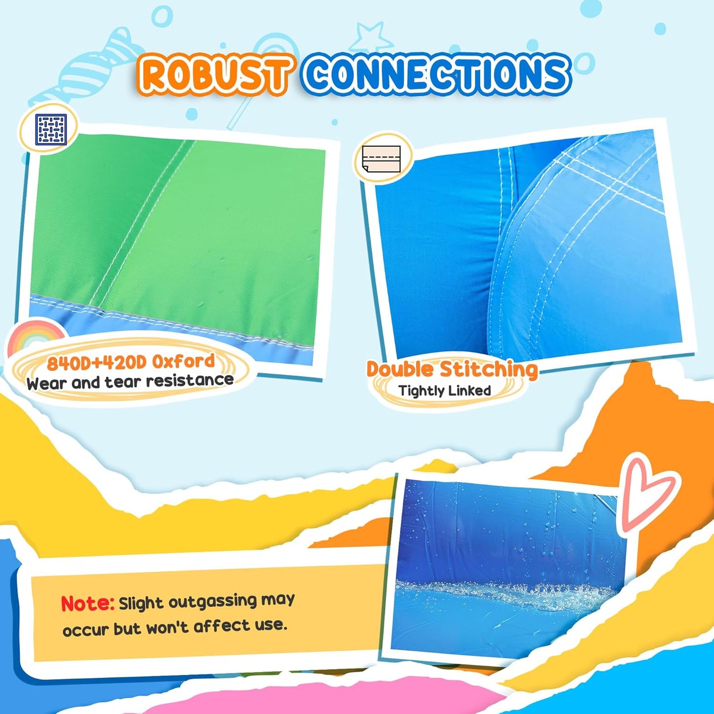 Qaba Inflatable Bounce House, 4 in 1 Bouncy Castle with Slide, Basketball Hoop, Ball Pit, 370W Blower, Storage Bag, for Outdoor and Indoor Party, Kids Backyard Play Toys, 163" x 81" x 75"