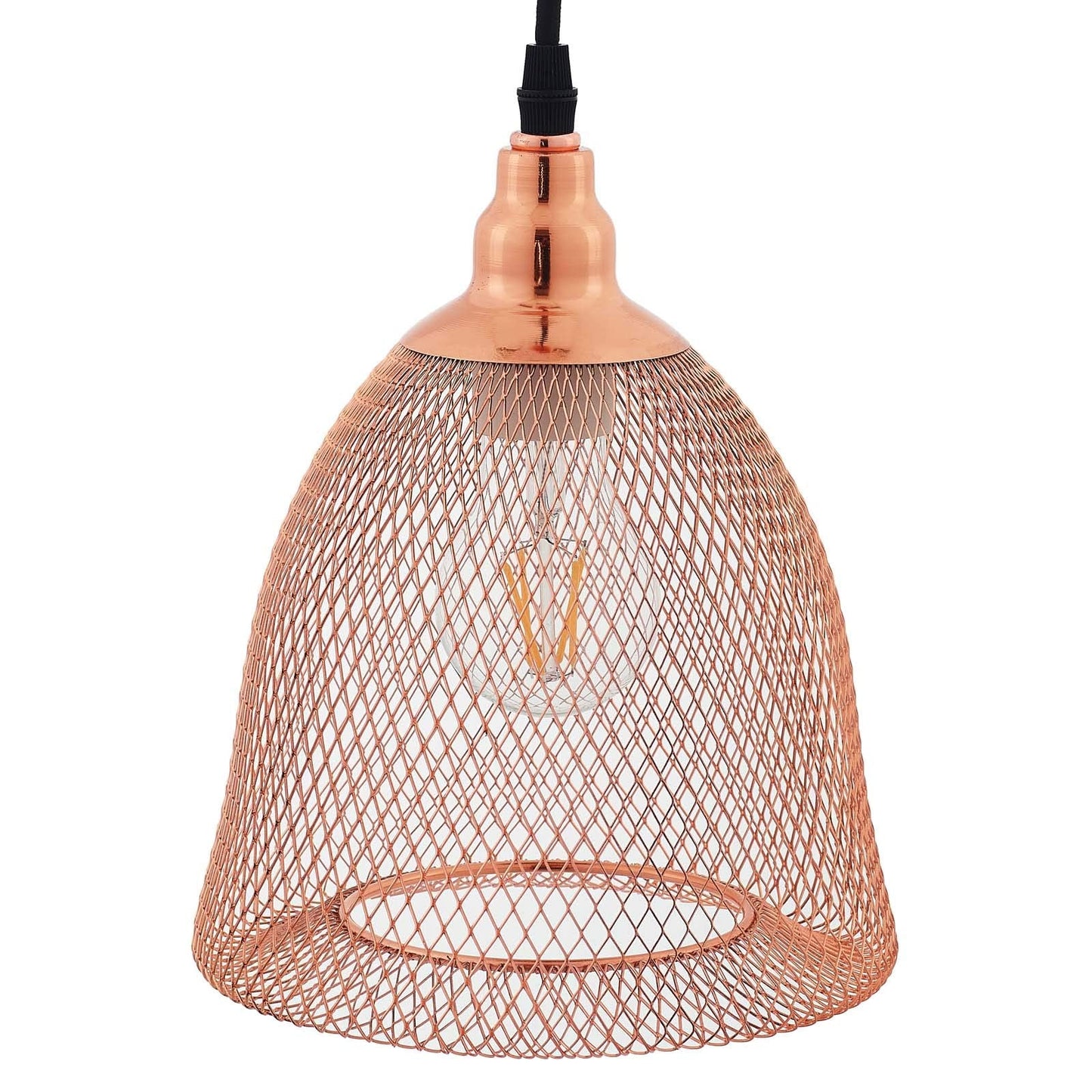 Modway Glimmer 7in Pendant Light, Yellow Metal Bell Shade, Model EEI-2902