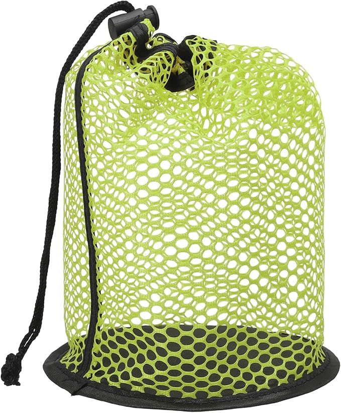 YELARXI Golf Ball Storage Bag Nylon Mesh Golf Pouch with Adjustable Drawstring Closure for Outdoor Sports Supplies