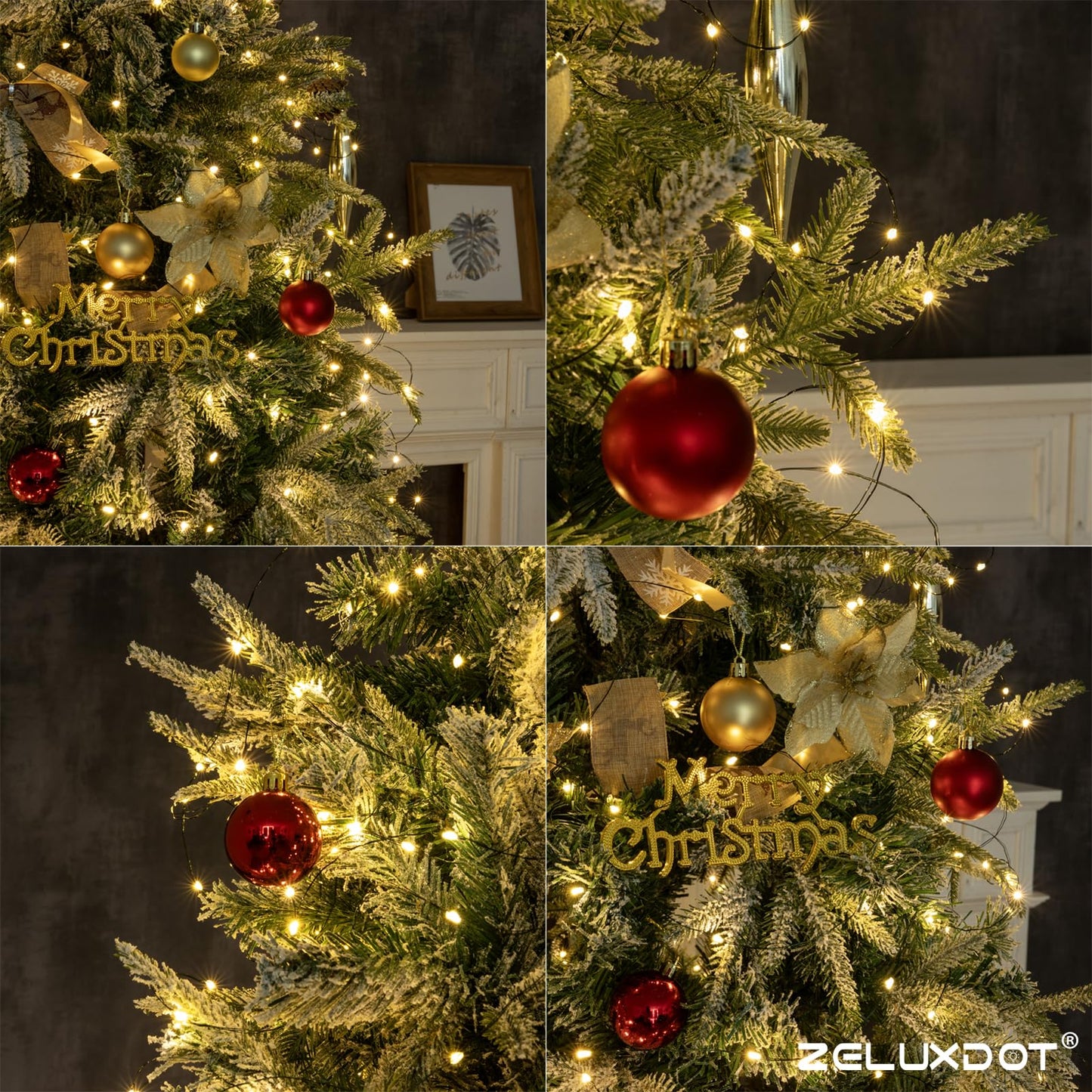 Zeluxdot Fairy Lights, 400Ft Waterproof String Lights, 1200 Leds, Warm White Copper Wire For Indoor/Outdoor Decor