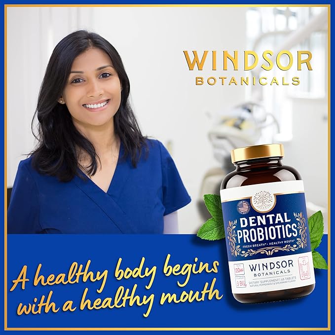 WINDSOR BOTANICALS Male Fertility Supplement and Oral Probiotics for Fresh Breath - Mens Health Bundle