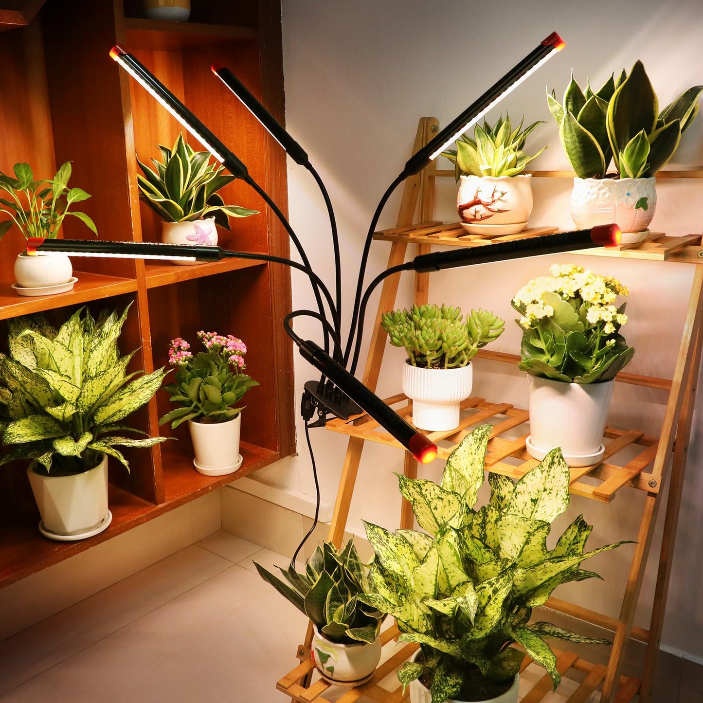Gamechanger! 54W  Not 15W  6Head Strong Clip Grow Lights For Indoor Plants With Timer  Best Gift For Plants Lover  Led Plant Growing Lamp For Houseplants  Bonsai  Seed Starting  Seedlings  Veg  Flower
