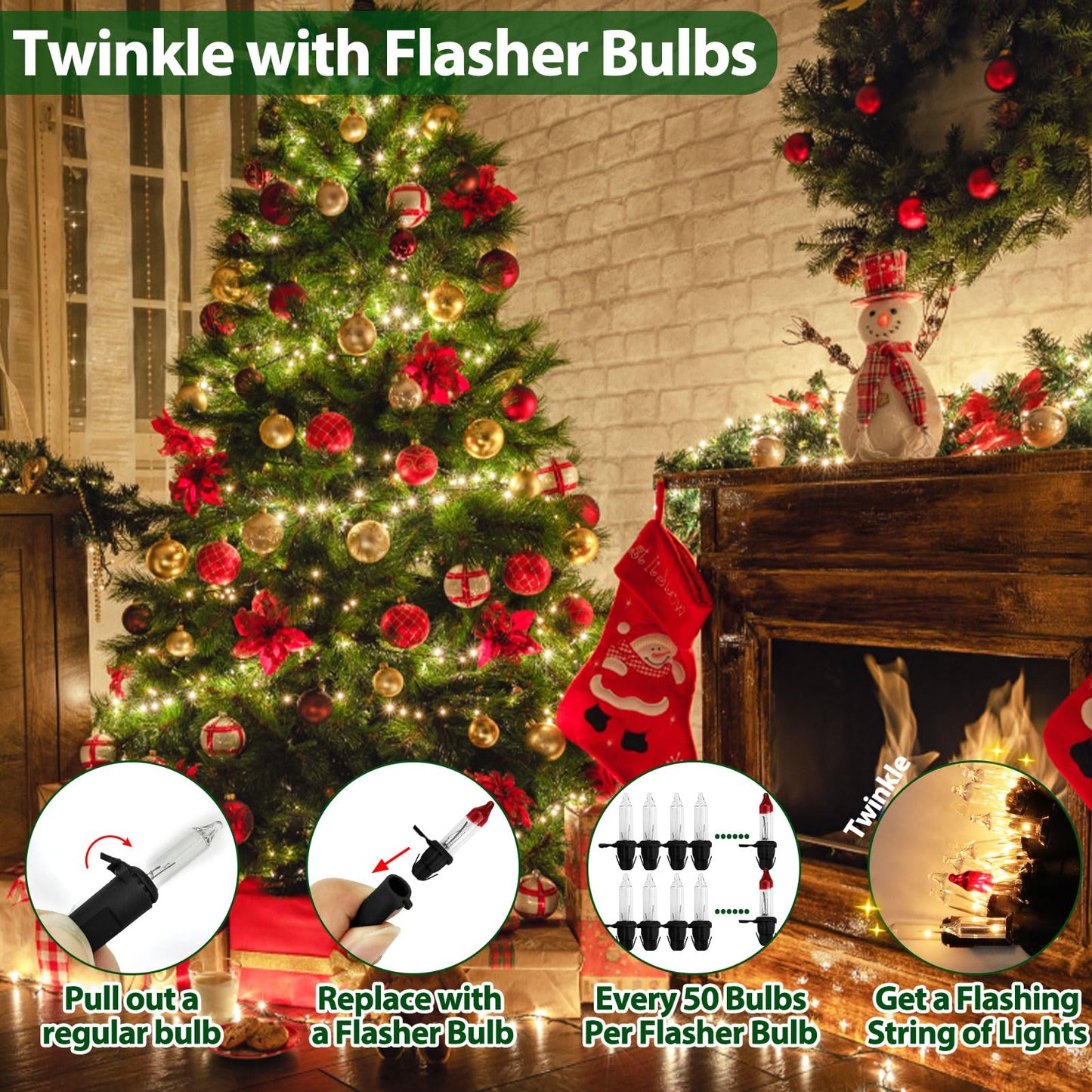 Cxlho Clear Christmas Lights 25Ft 100 Incandescent Bulbs Warm White Mini Lights With Black Wire For Christmas Tree  Garland  Thanksgiving  Wedding  Party  Home  Indoor & Outdoor Festival Decoration