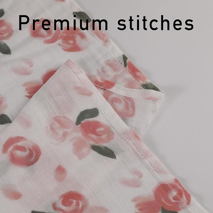 Muslin Baby Burp Cloths, Large 27 x 27 Inches Burping Cloths for Newborn Girls Boys, 6 Pack Baby Burp Rags Towel and Washcloths for Infant (Gentle Colors)