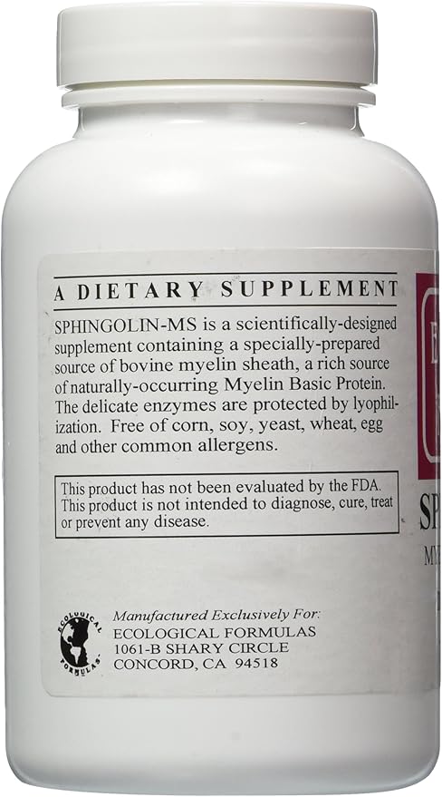 Ecological Formulas - Sphingolin 200 mg 240 caps [Health and Beauty]