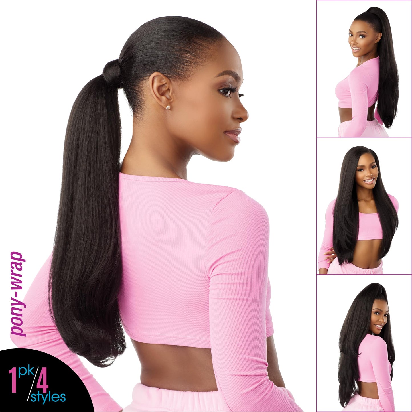 Sensationnel Instant Updown Halfwig Pony - Iud 21 4 Style in 1 Half Wig And Pony Drawstring (BALAYAGEGOLD)