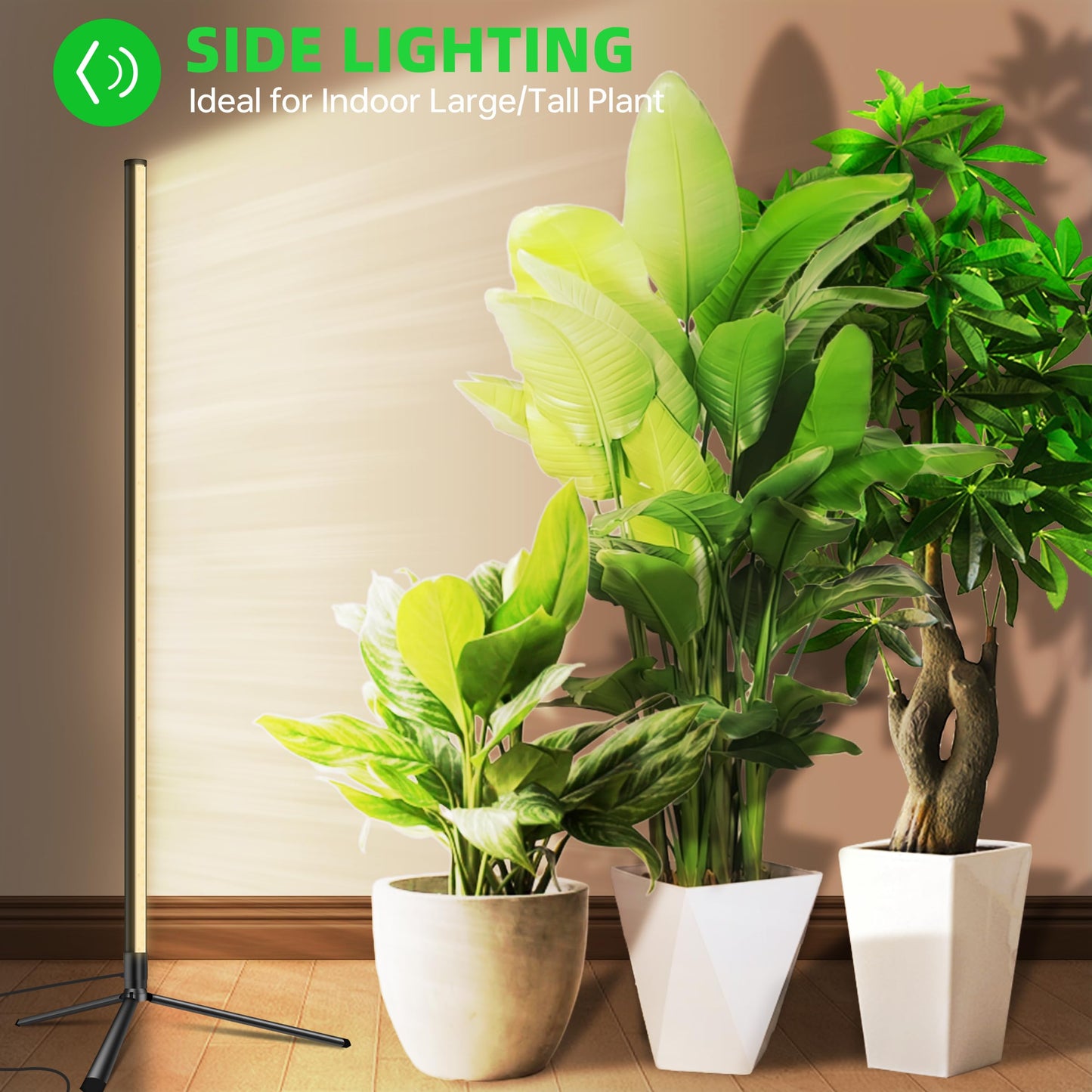 Standing Grow Light For Indoor Plants With Timer 42W Vertical Grow Lights For Indoor Plants Full Spectrum 4Ft T8 243Led Plant Lights For Indoor Growing With 3 Lighting Modes For Tall Plants(1 Pack)