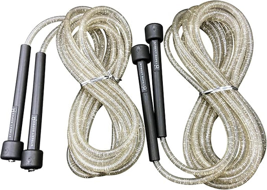 Street Ropez Royalty Double Dutch Jump Ropes (Set of 2) – 14 ft, Heavy-Weight, Tangle-Free, No Doubling Needed, Perfect fo...