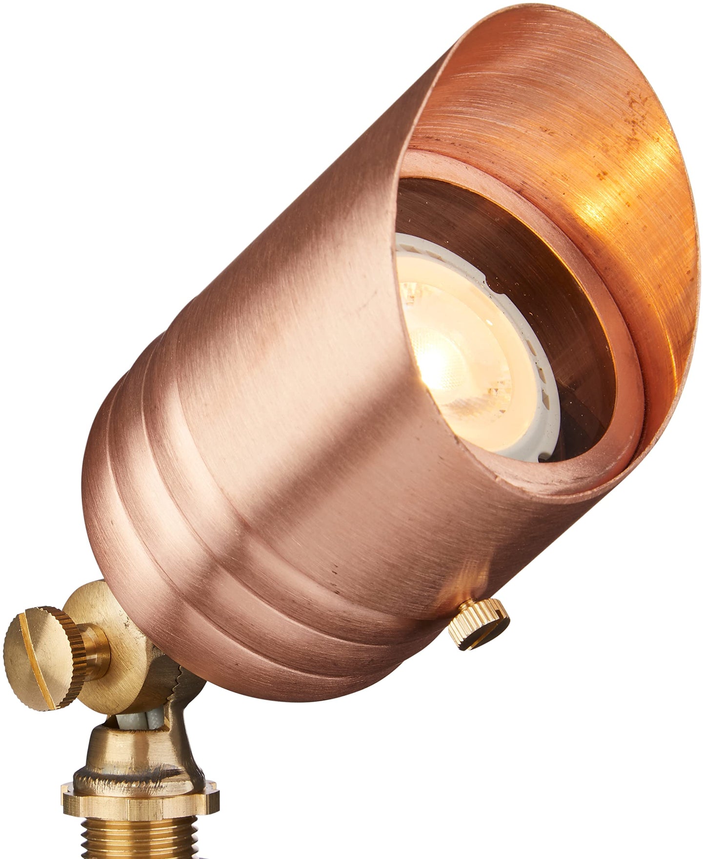 Volt Outdoor Spotlight - 12V Solid Copper With 5W 2700K Mr16 Led Bulb & Ground Stake