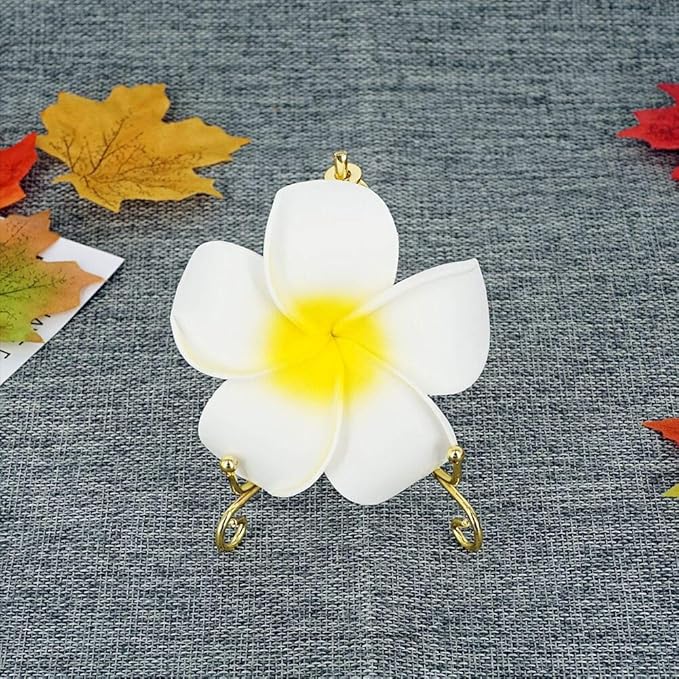 LIONWEI LIONWELI 4 Inch Gold Iron Plate Stand Holder Easel Display Stand for Plate?Picture?Photo and More,4 pcs.