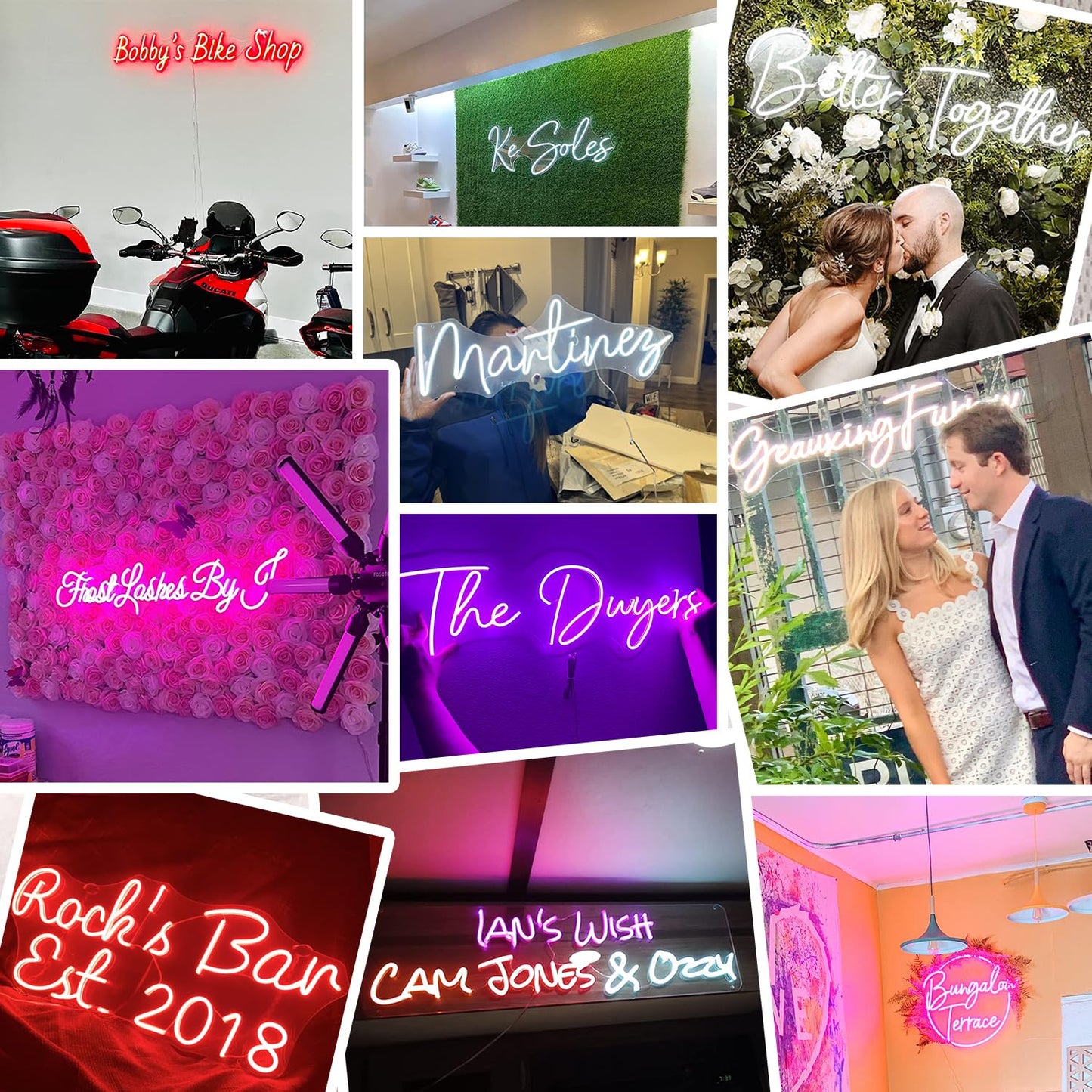 YinJSeng Custom LED Neon Sign - Personalised Wall Decor, Acrylic, 26in to 55in, Ideal for Weddings, Birthdays, Home, Man Cave, Game Room