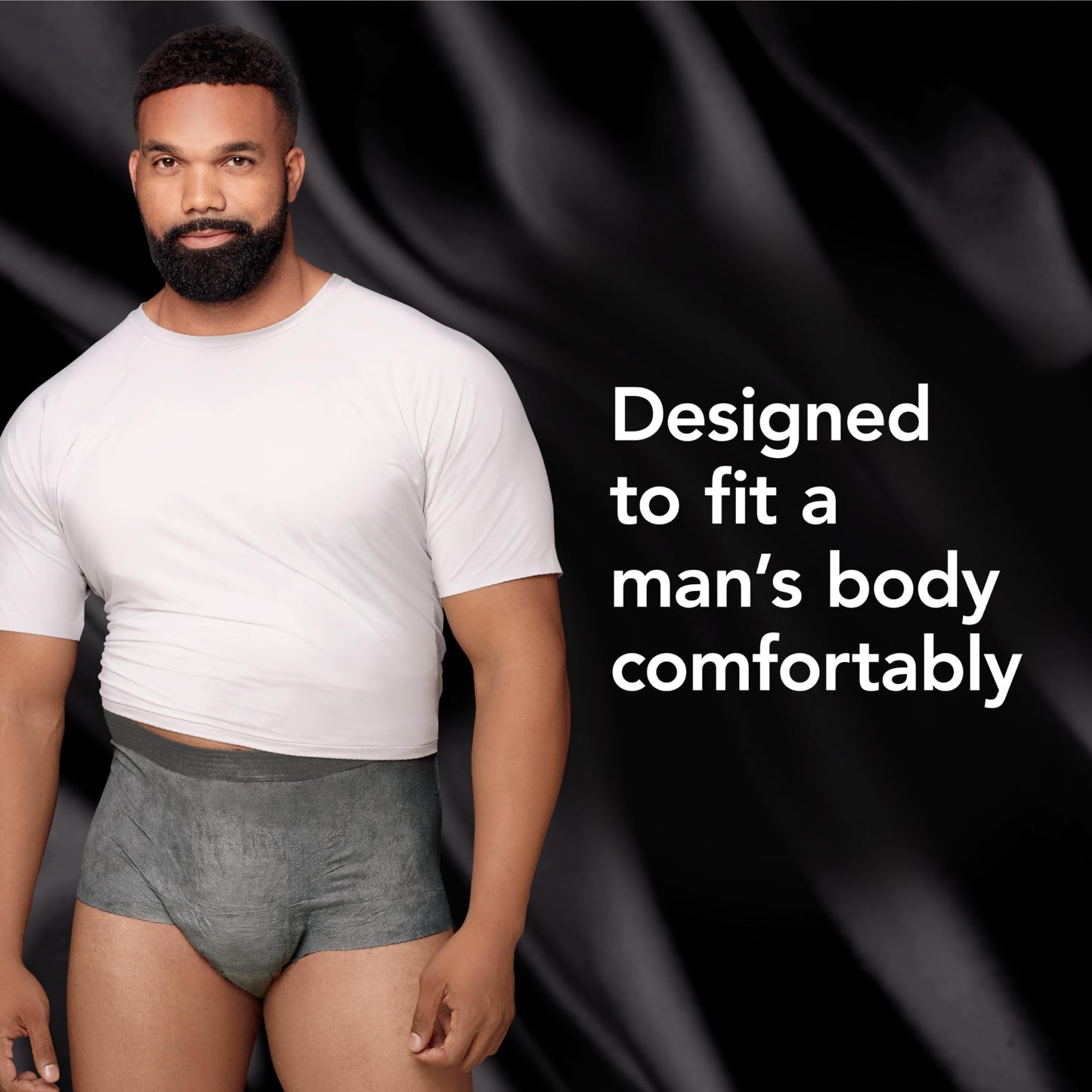Depend Real Fit Adult Diapers, Incontinence Underwear for Men, Disposable, Maximum Absorbency, Small/Medium, Grey, 14 Count, Packaging May Vary