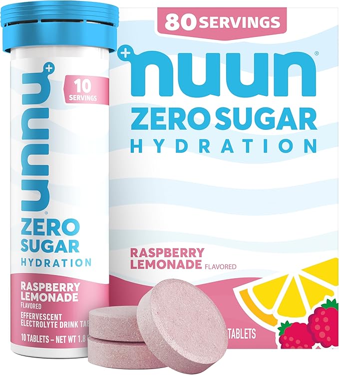 Nuun Zero Sugar Hydration Electrolyte Tablets - Sodium, Potassium, Chloride, Calcium, Magnesium, Light & Delicious Fruit F...